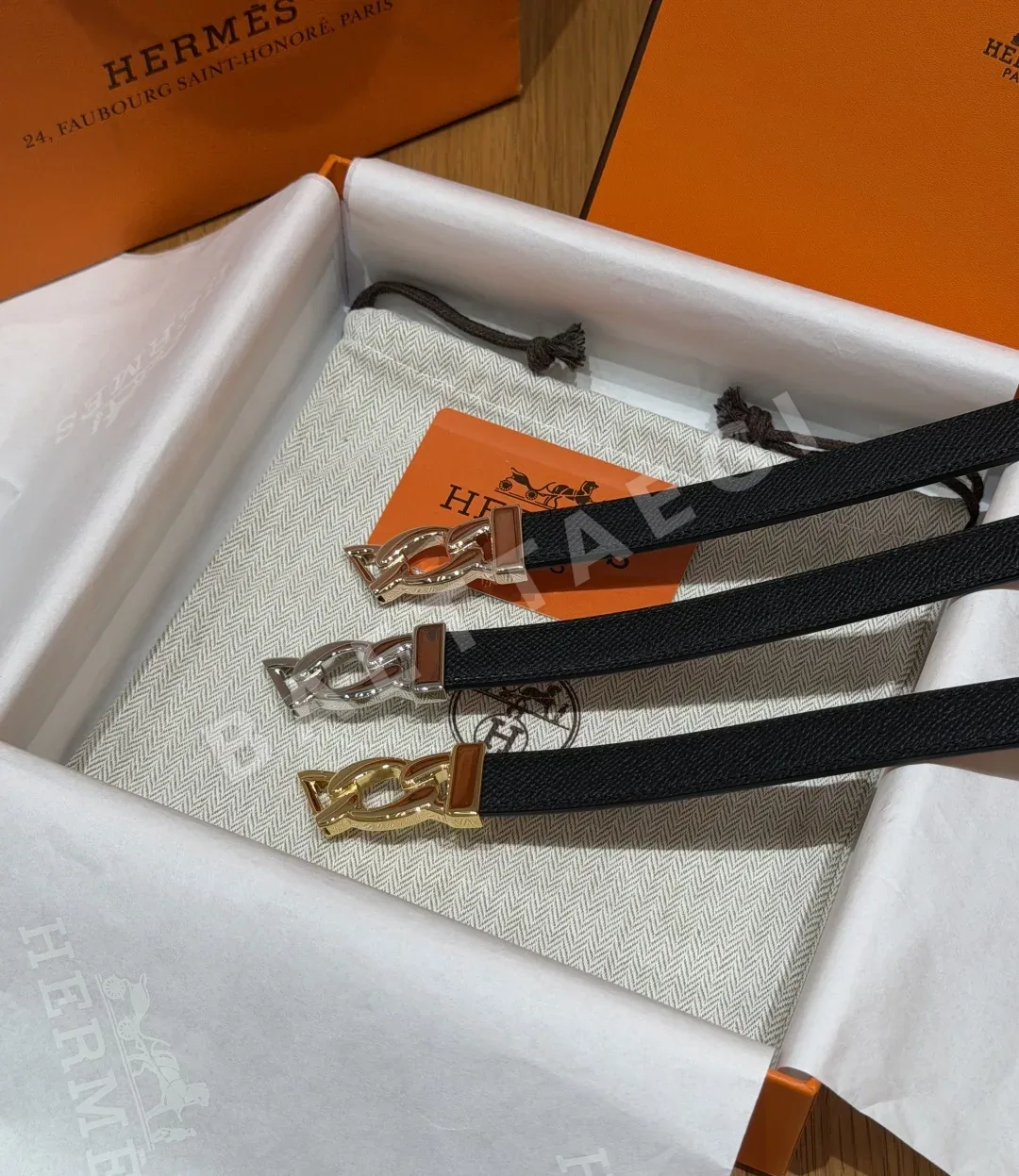 에르메스 엡솜 가죽 H 버클 슬림 벨트 상세 이미지 4
