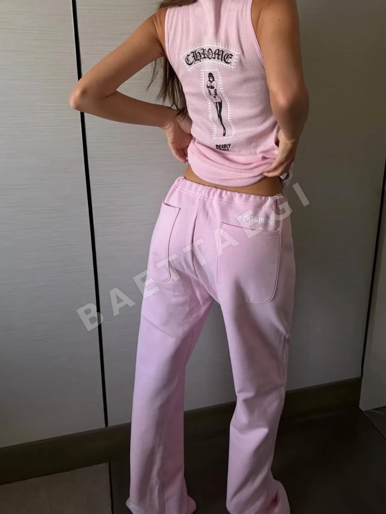 크롬하츠 여성 반팔 티셔츠 상세 이미지 5