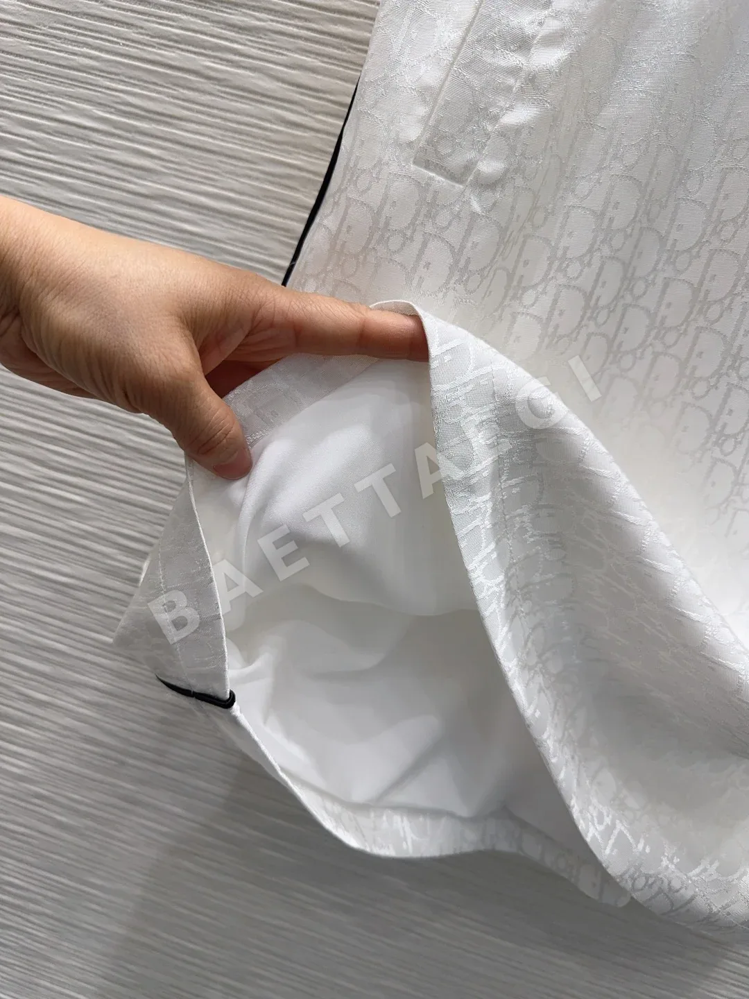 디올 자수 플라워 옆 허리 벌 패턴 벨트 원피스 상세 이미지 8