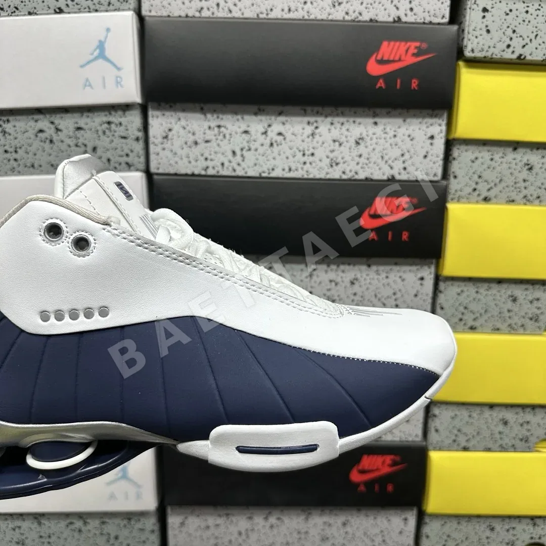 나이키 [PH] 샥스 AT7843-100 201825 Nike Shox BB4 White Silver Navy 상세 이미지 4