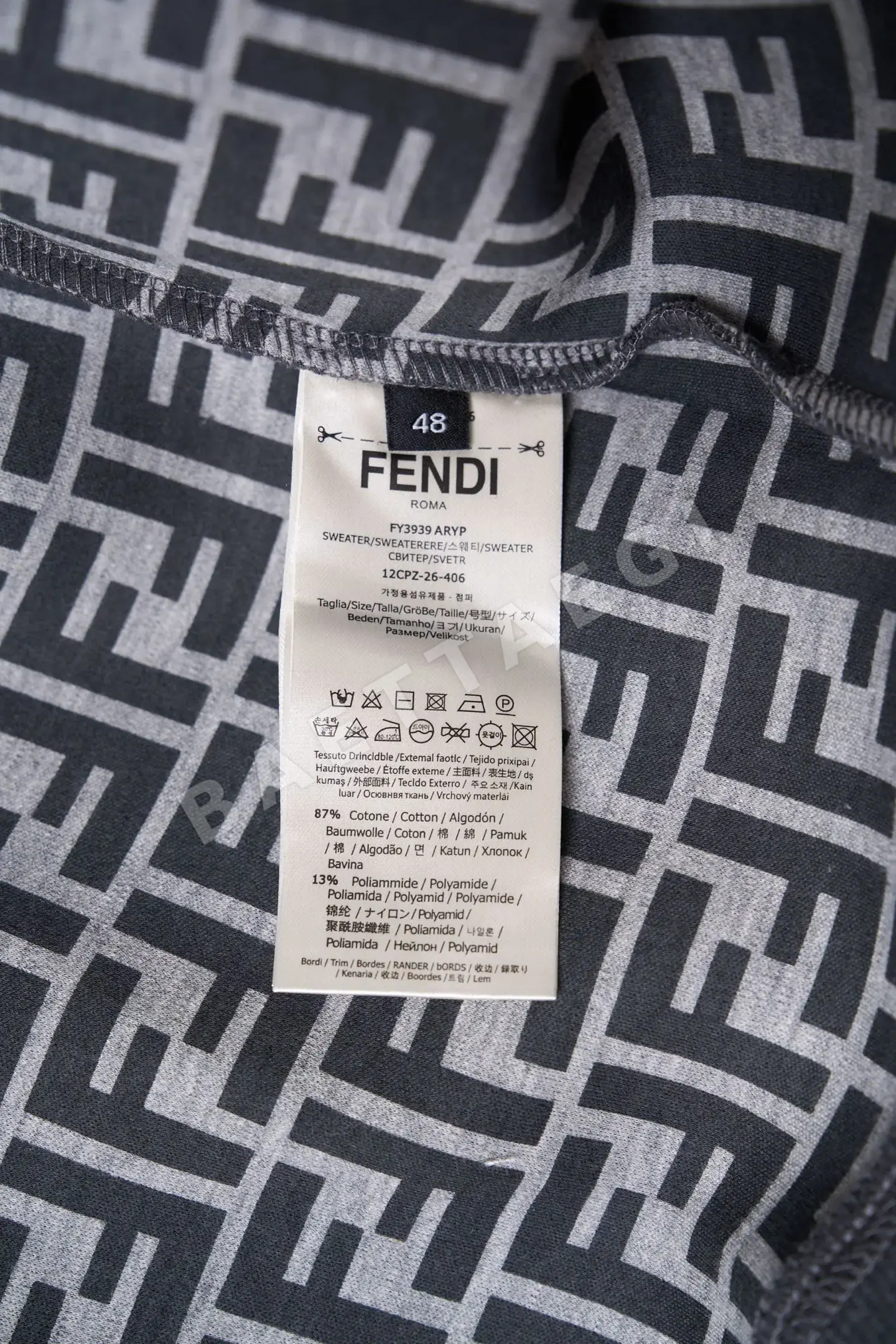 펜디 FF 자수 지퍼 후드 남성 자켓 상세 이미지 13