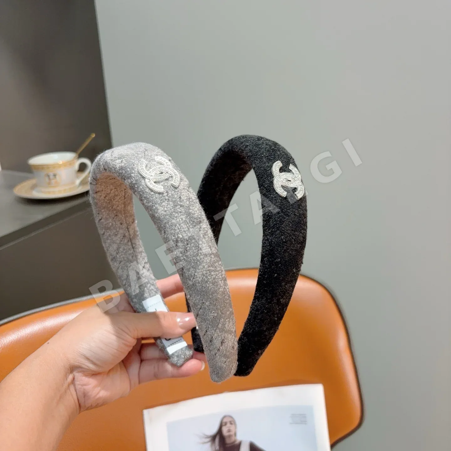 샤넬 레트로 헤어밴드 182812