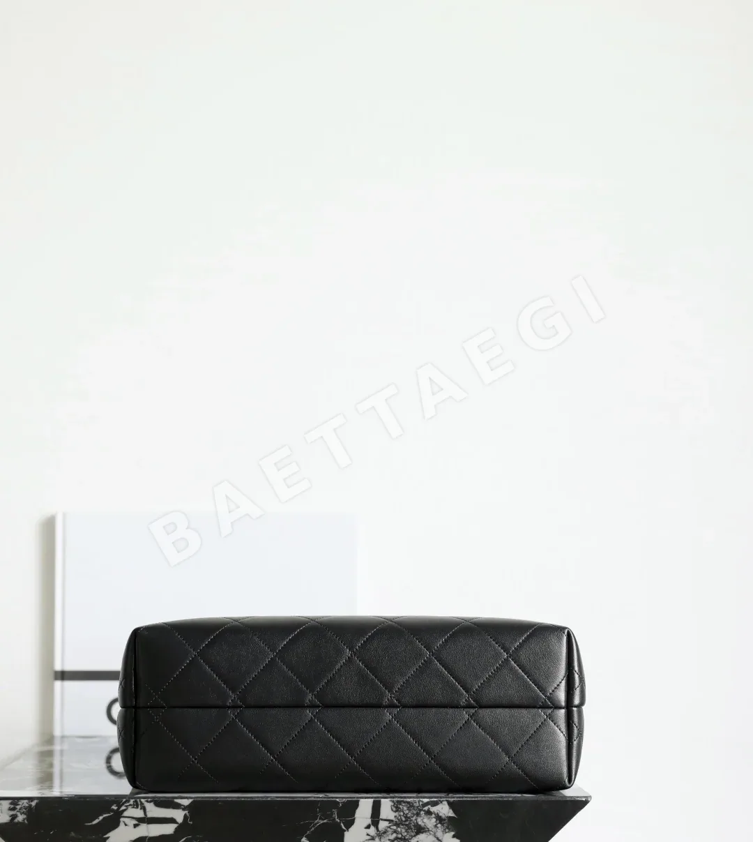 샤넬 스웨이드 그레이 쇼핑백 C-871 상세 이미지 6
