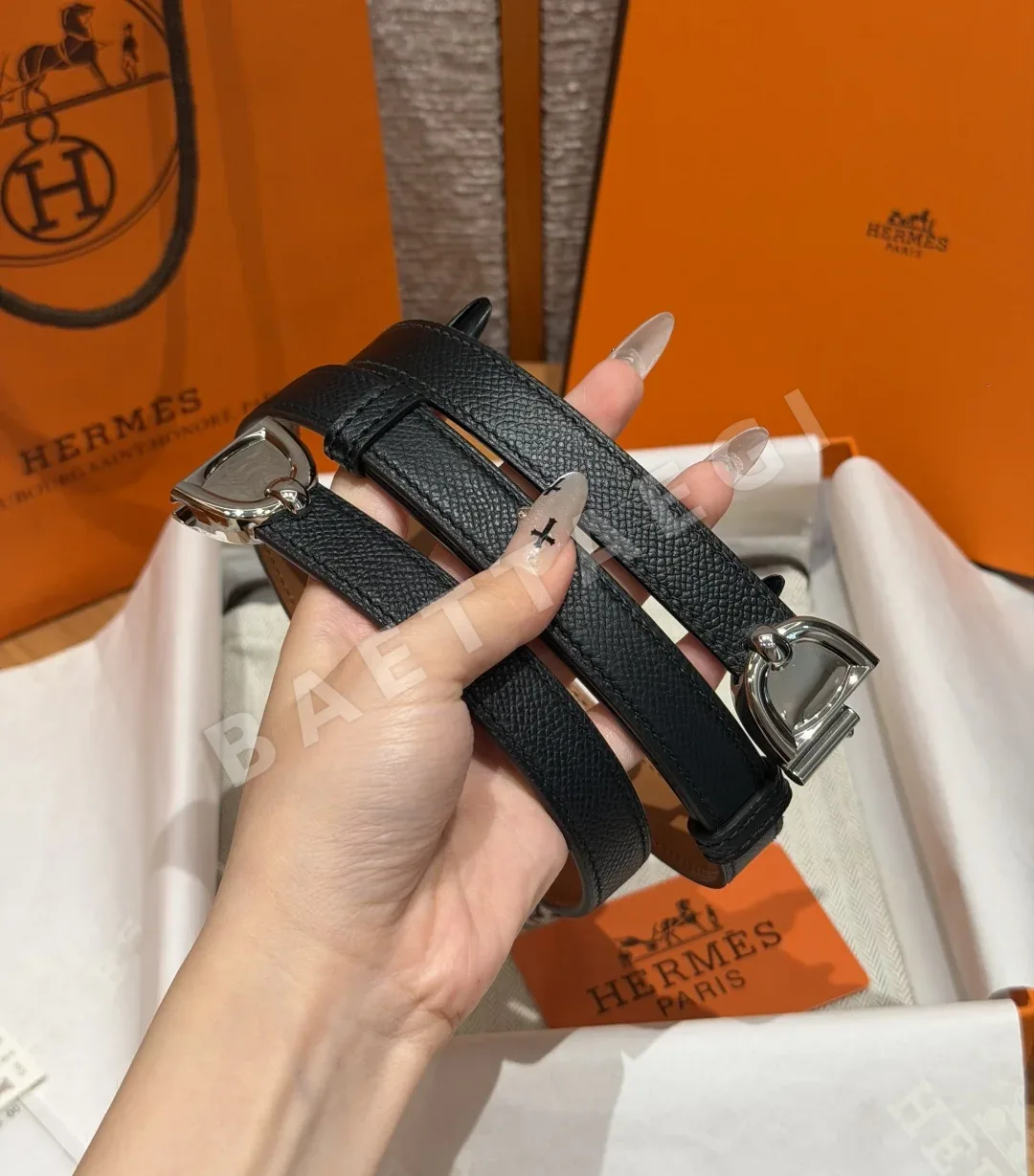 에르메스 H브랜드 앱송 가죽 벨트 상세 이미지 3