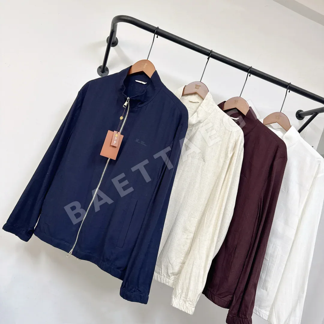 로로피아나 코튼 린넨 스탠드카라 자켓 상세 이미지 2