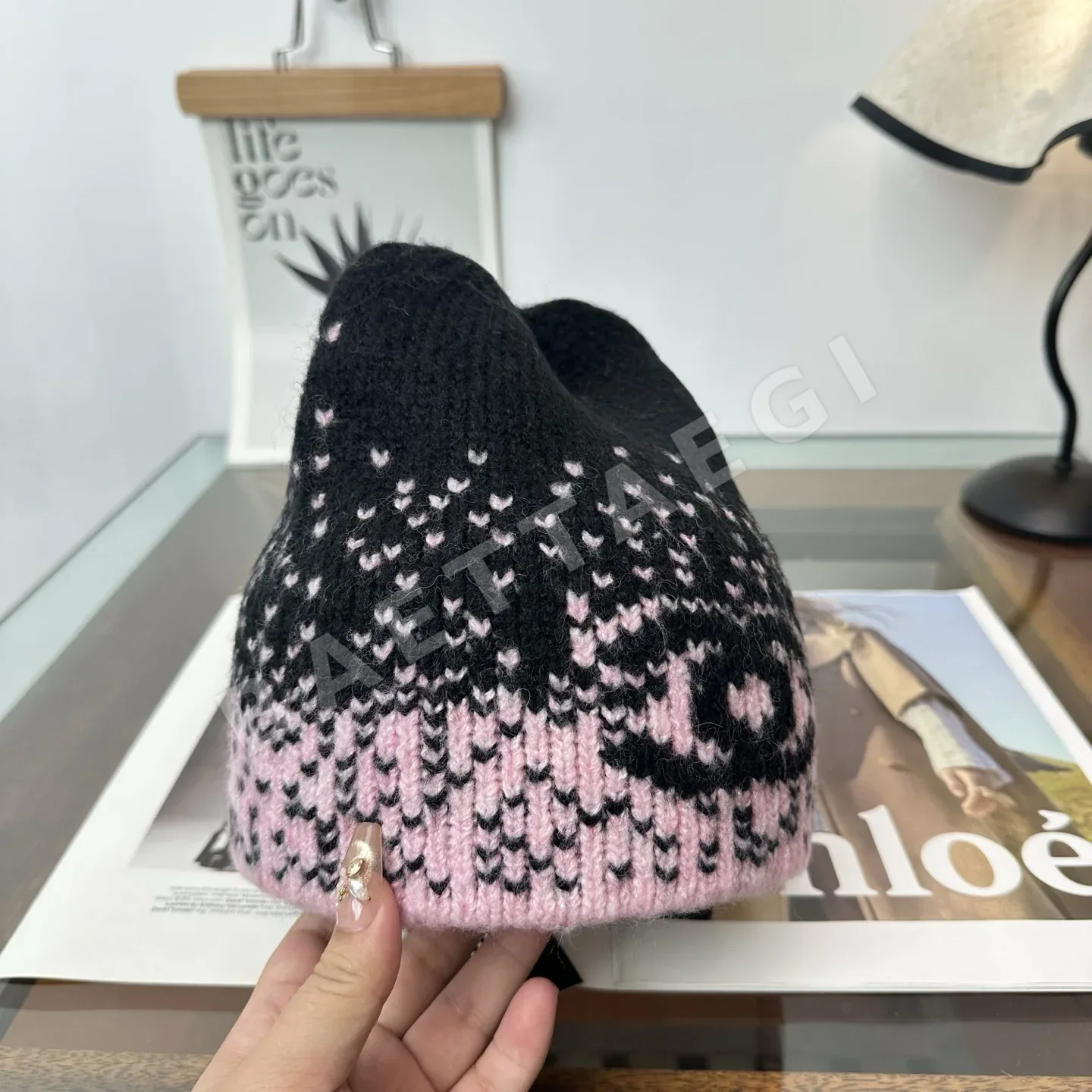 샤넬 니트 비니 모자 상세 이미지 8