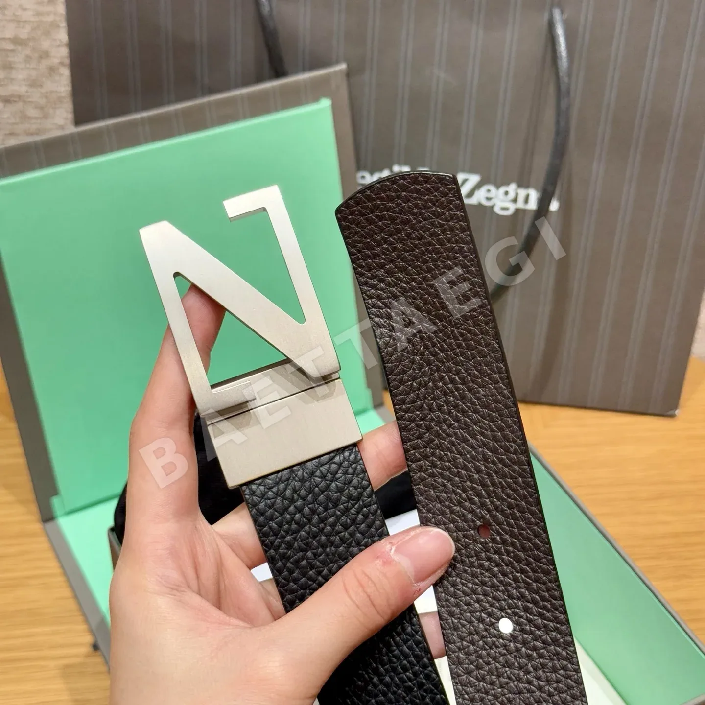 제냐 양면 가죽 벨트 상세 이미지 6