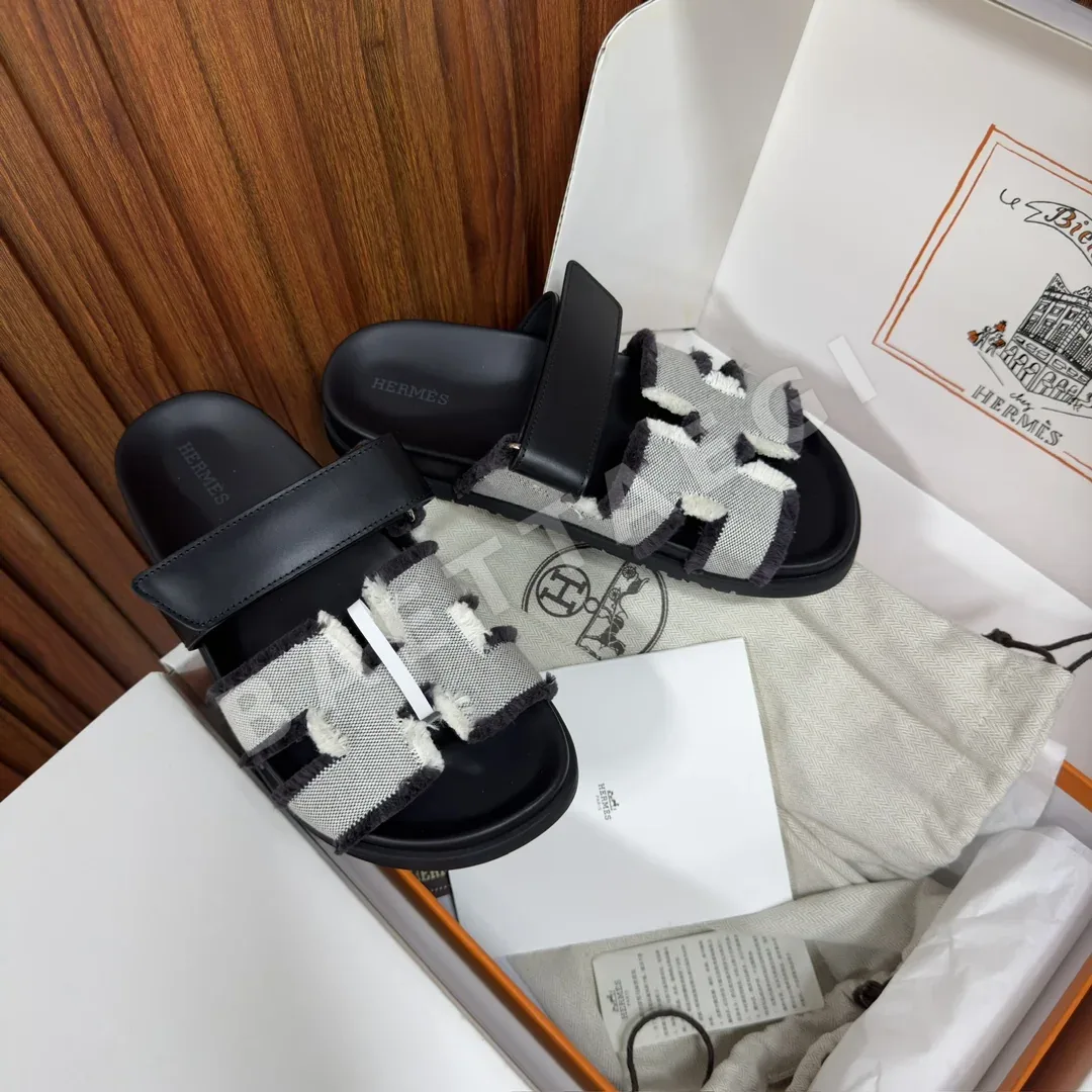 에르메스 스웨이드 시프레 샌들 상세 이미지 3