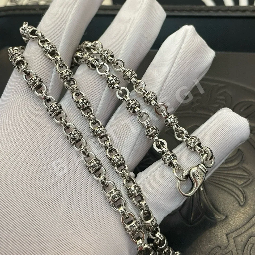 크롬하츠 크로스 패턴 꽃무늬 목걸이 상세 이미지 7