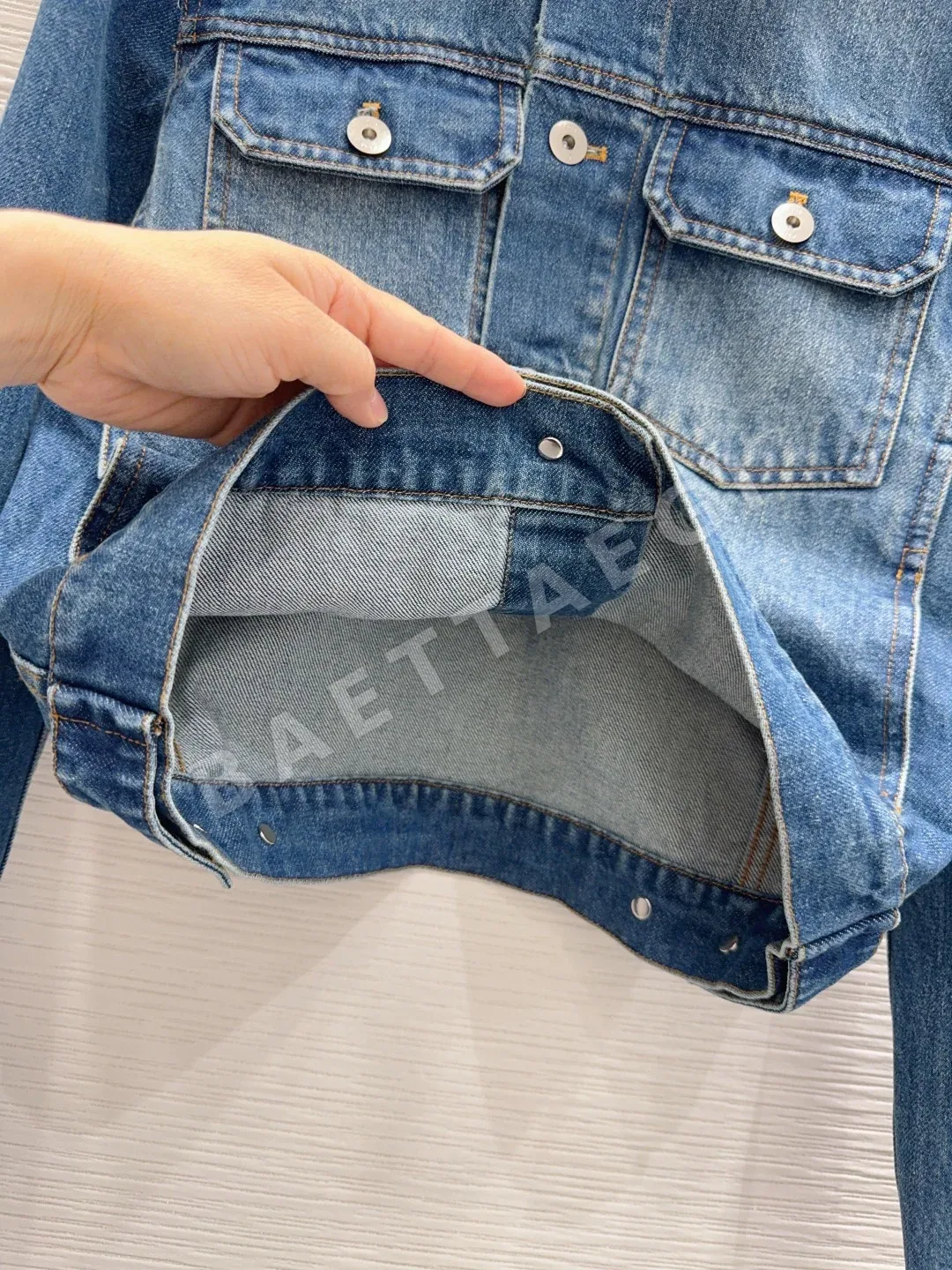 디올 여성 데님 자켓 상세 이미지 5