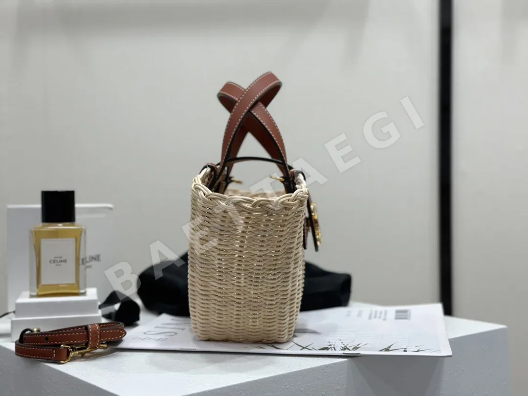 셀린느 린넨 소재 버드나무 짜임 숄더백 상세 이미지 4