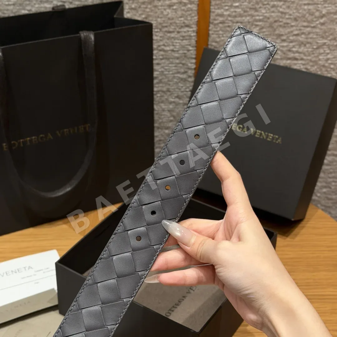보테가베네타 인트레차토 소가죽 벨트 상세 이미지 6