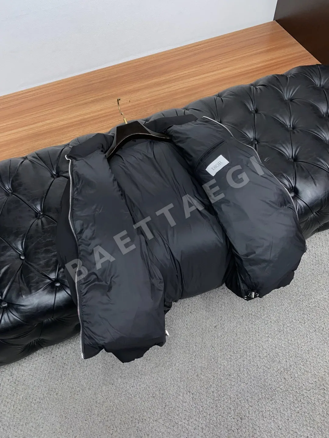 디올 스탠드카라 컬러 블록 남성 패딩 상세 이미지 7