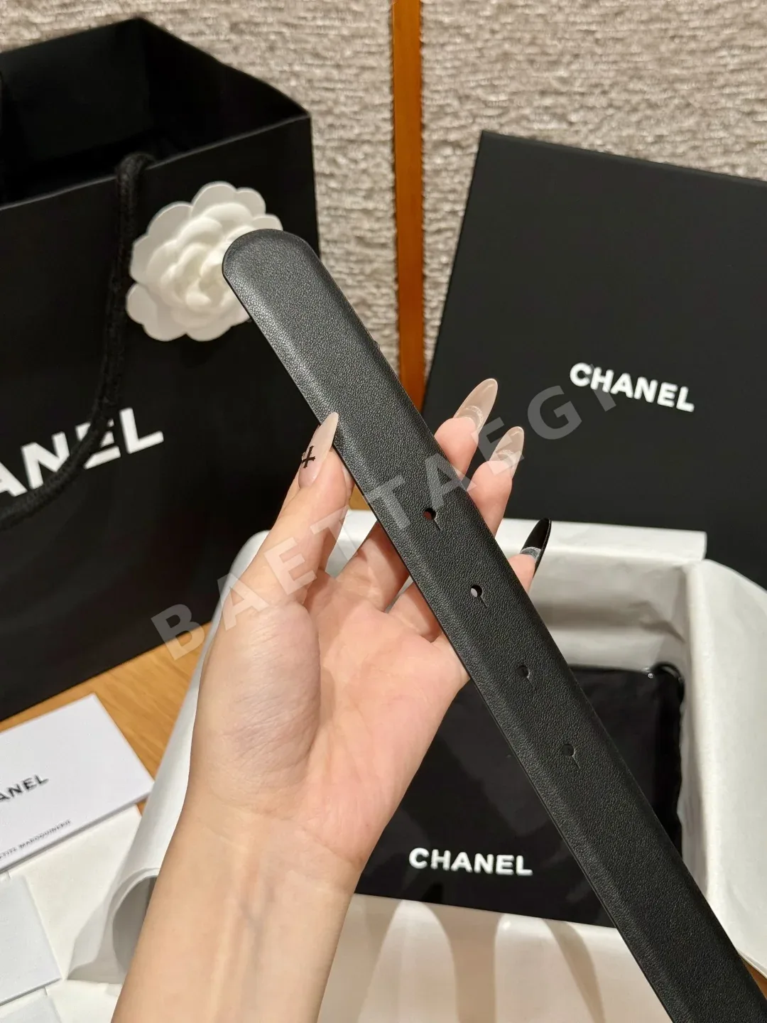 샤넬 클래식 더블 C 가죽 벨트 상세 이미지 7