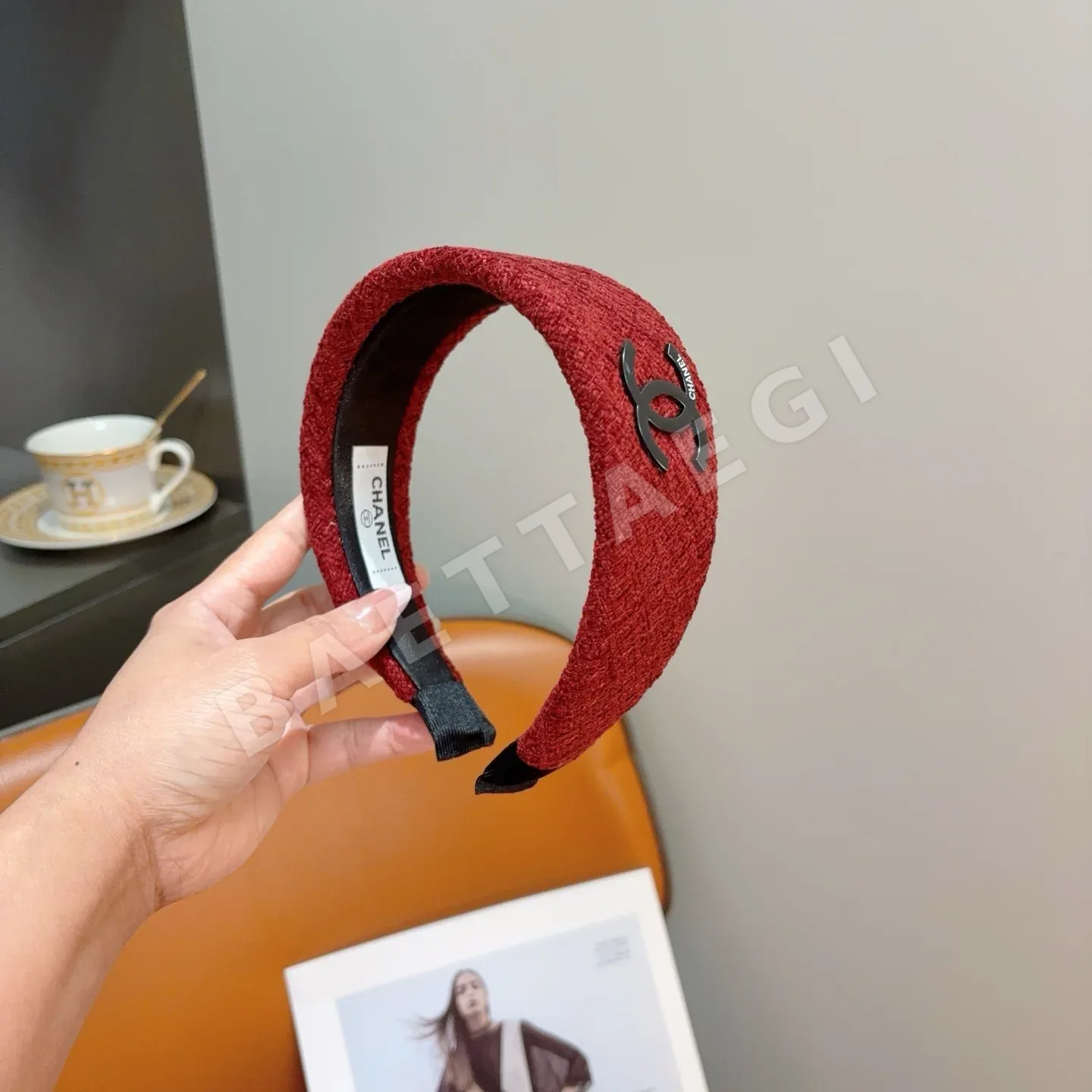샤넬 레트로 디자인 헤어밴드 상세 이미지 3
