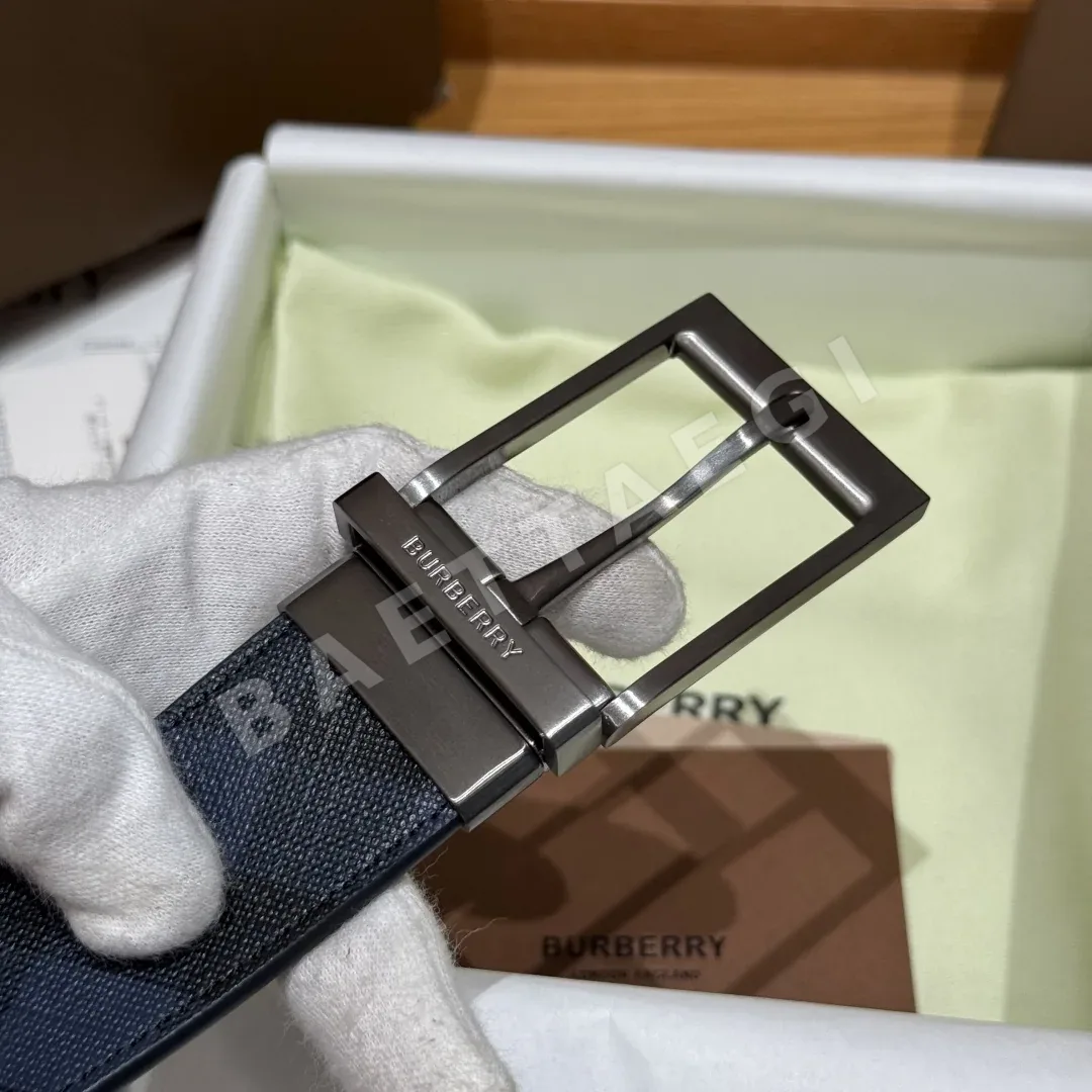 버버리 카프스킨 가죽 리버시블 벨트 35MM 상세 이미지 5