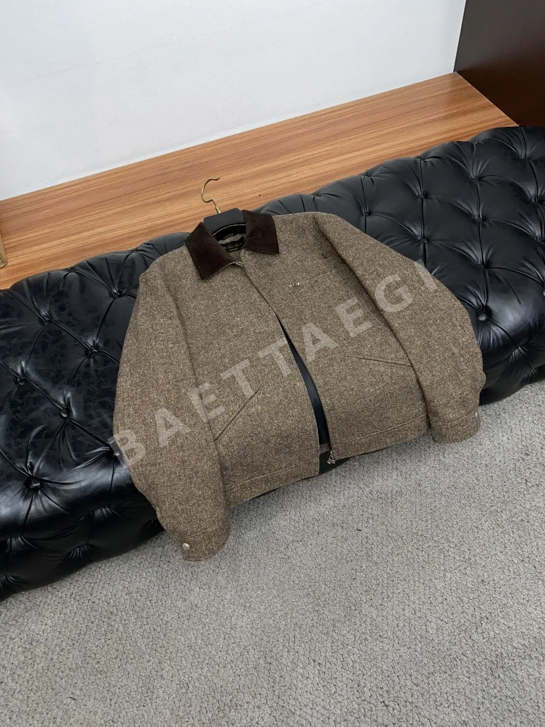 로로피아나 코튼 패딩 린넨 혼방 남성 자켓 상세 이미지 6