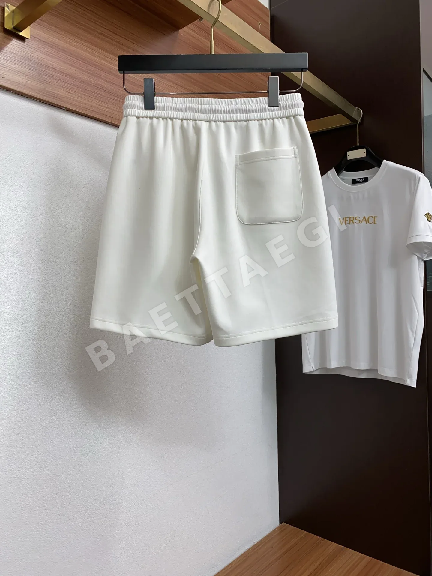 에르메스 남성 자수 반팔 티셔츠 세트 상세 이미지 6