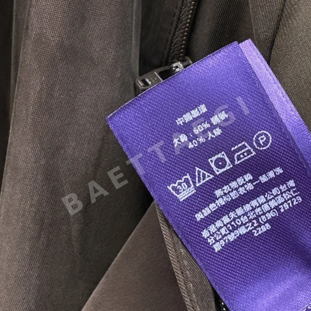 폴로 초콜릿 스트레이트 와이드 레그 여성 바지 상세 이미지 9