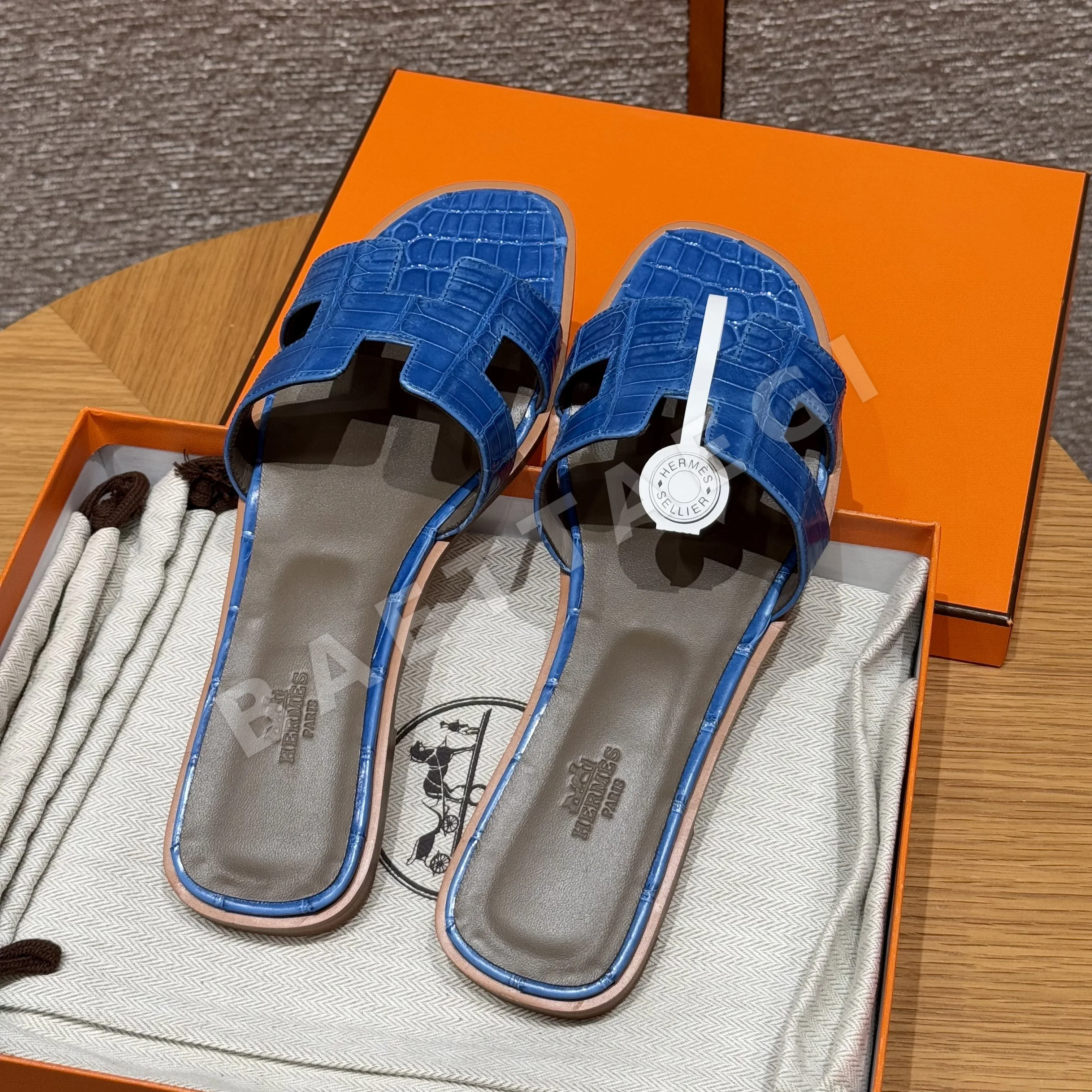 에르메스 오란 악어가죽 샌들 상세 이미지 13