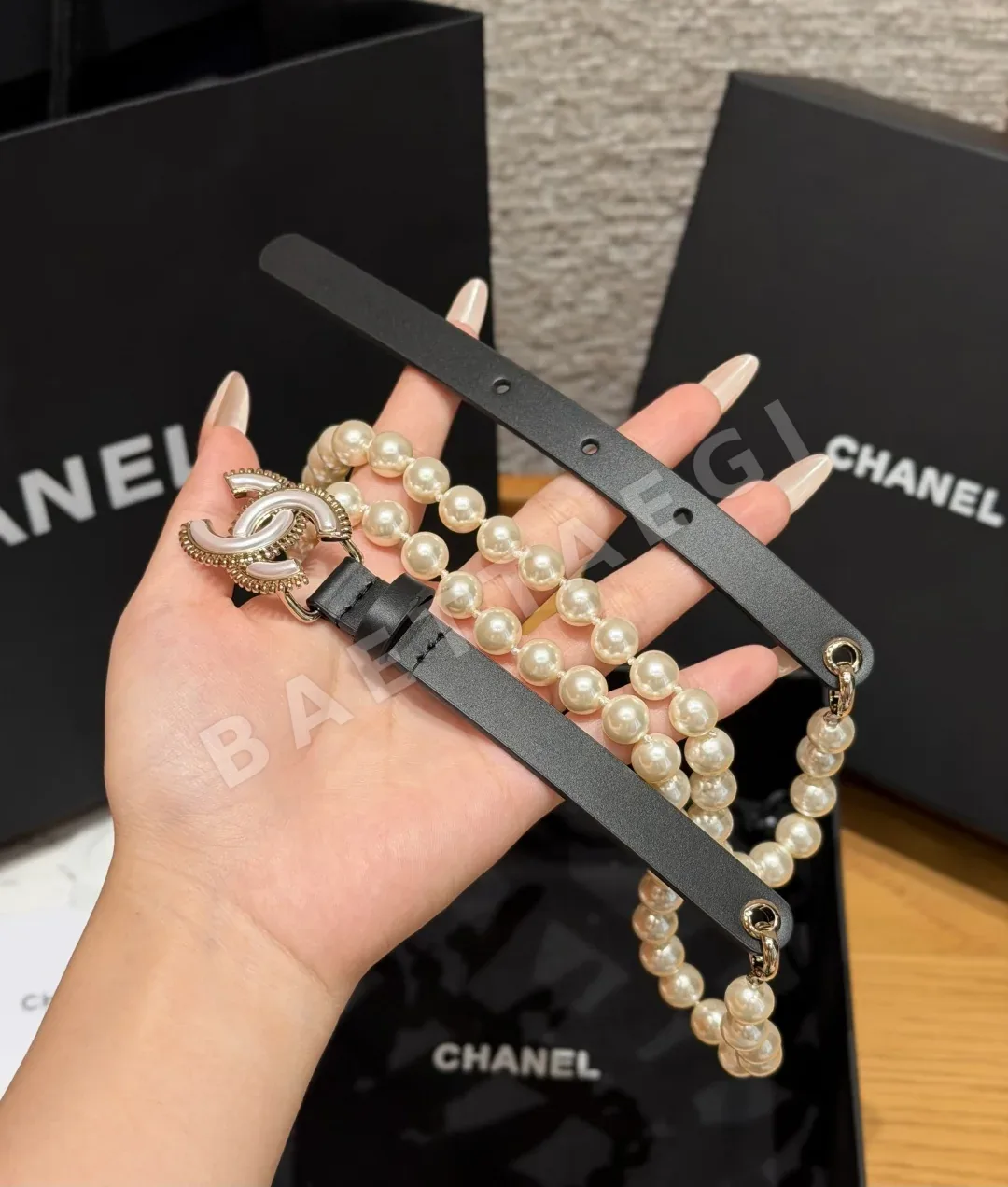 샤넬 CC 버클 가죽 벨트 15mm 상세 이미지 3