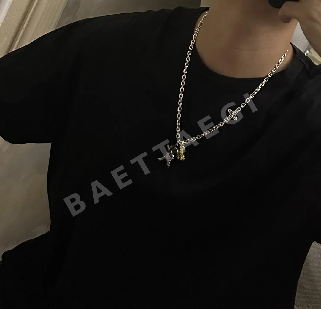루이비통 락펑크 실버 목걸이 상세 이미지 7