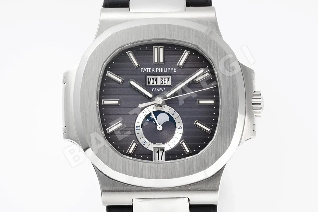 파텍필립 노틸러스 5726 애뉴얼 캘린더 러버스트랩 스틸 PPF 공장 레플리카 44074 Patek Philippe 상세 이미지 2