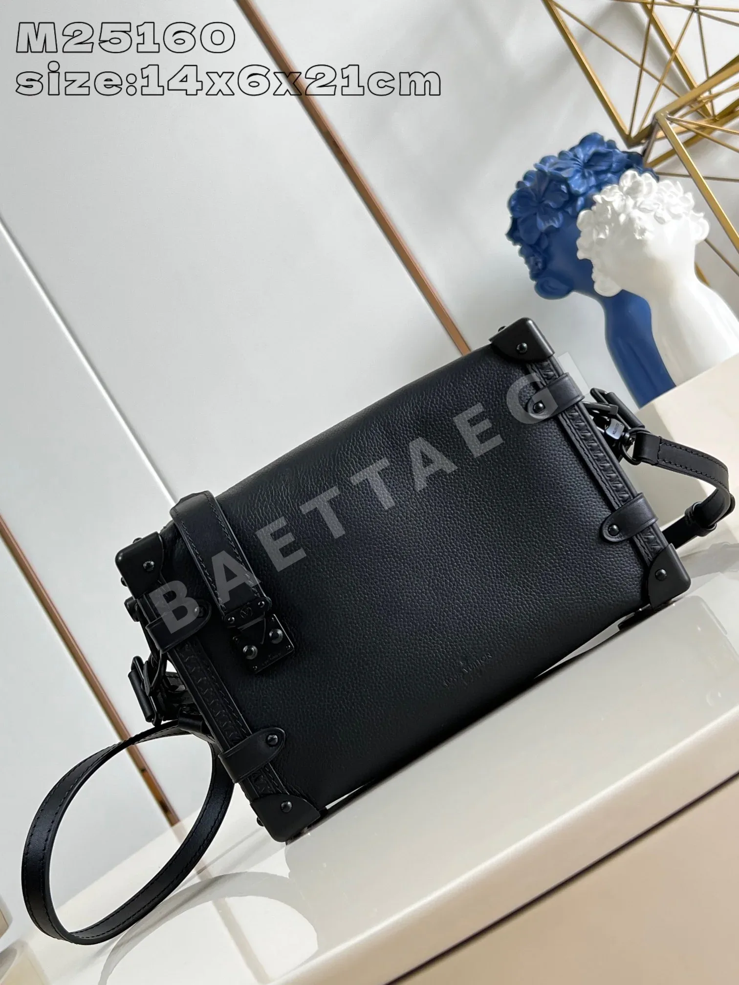 루이비통 블랙 미디엄 사이드 트렁크 가방 M25160