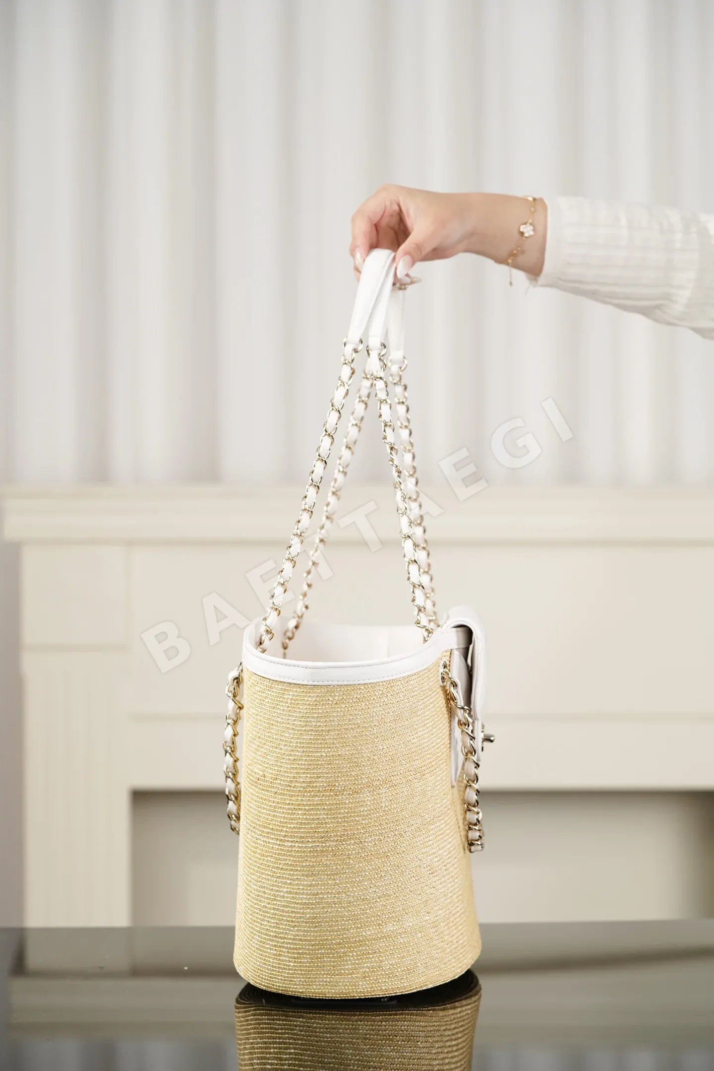 샤넬 라피아 라탄 바스켓 가방 상세 이미지 7