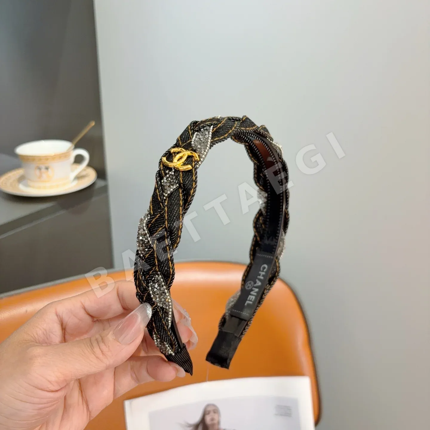 샤넬 데님 헤어밴드 상세 이미지 2