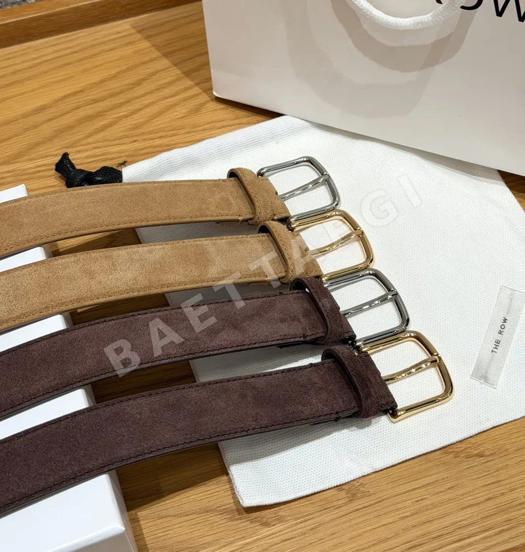 더로우 클래식 스웨이드 가죽 벨트 상세 이미지 4