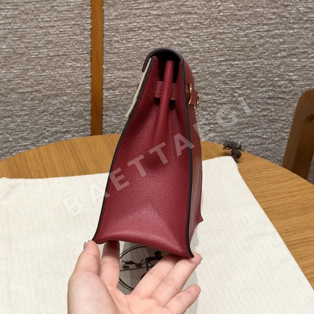 에르메스 켈리 단스 가넷 레드 가방 상세 이미지 4