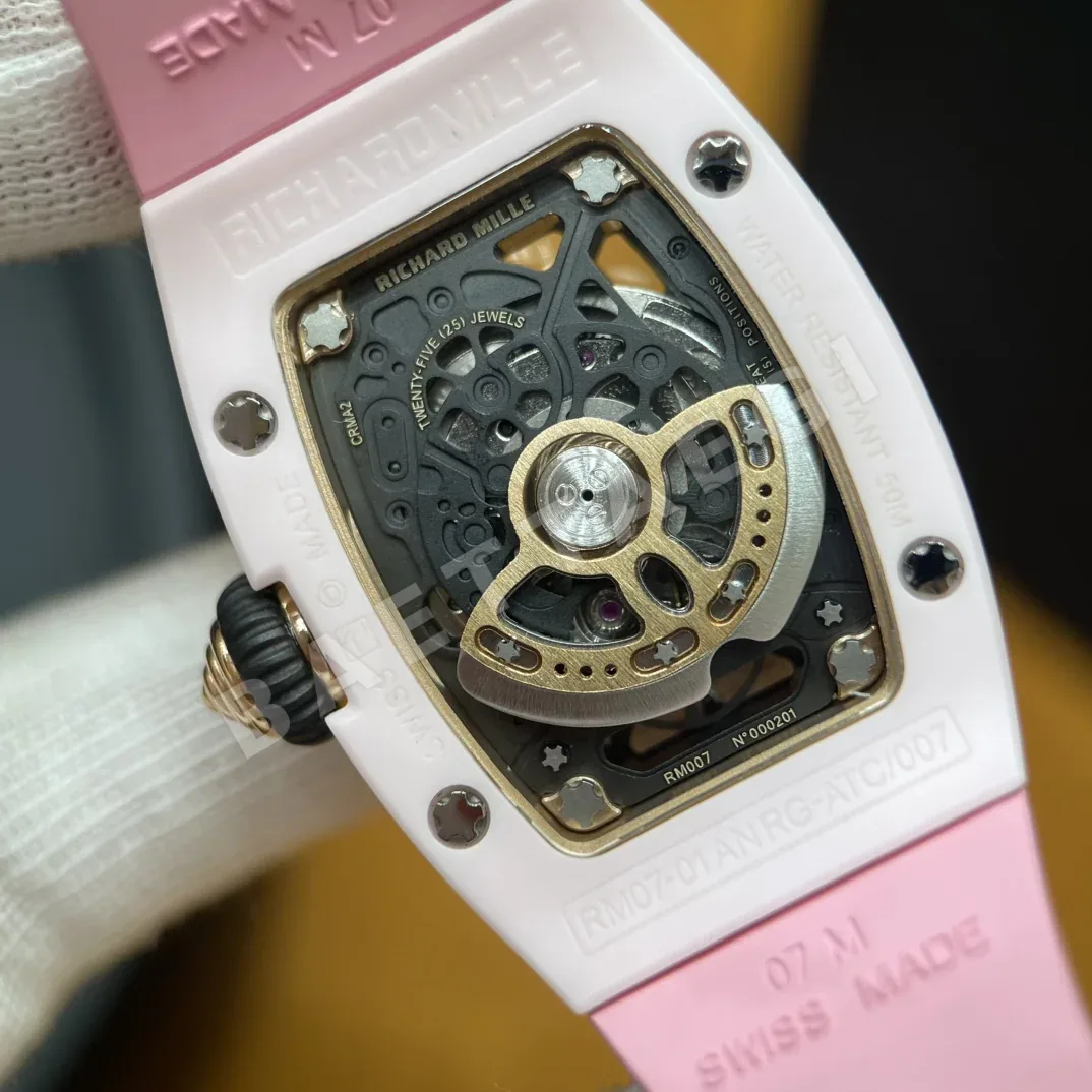 리차드밀 RM07-01 핑크 세라믹 사파이어 티타늄 다이아 남성 시계 레플리카 44971 Richard Mille 상세 이미지 6