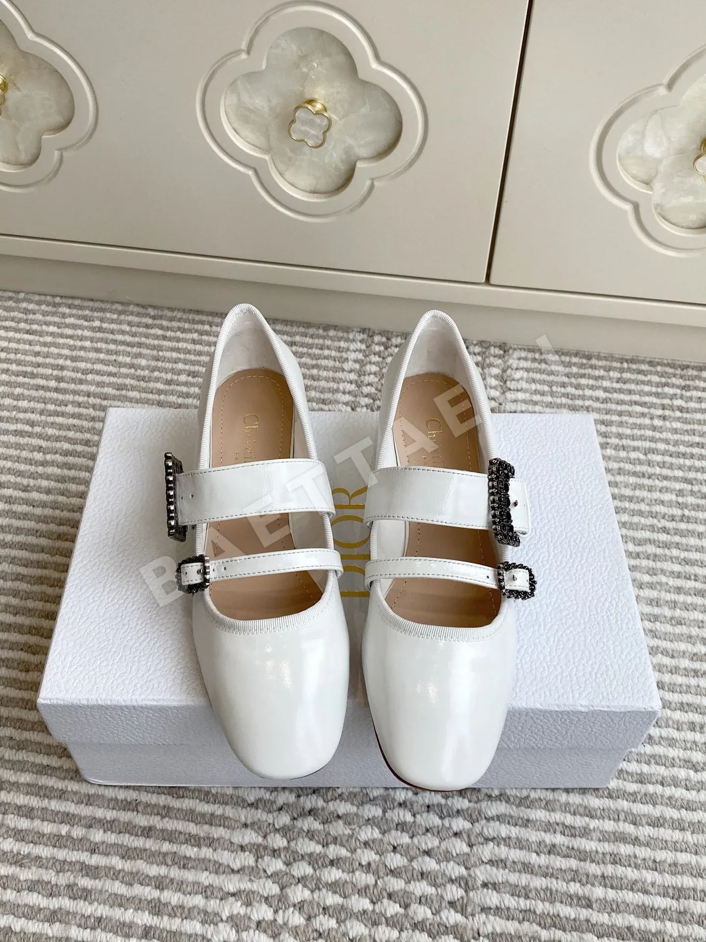 디올 뉴 발레리나 메리제인 청키힐 151467
