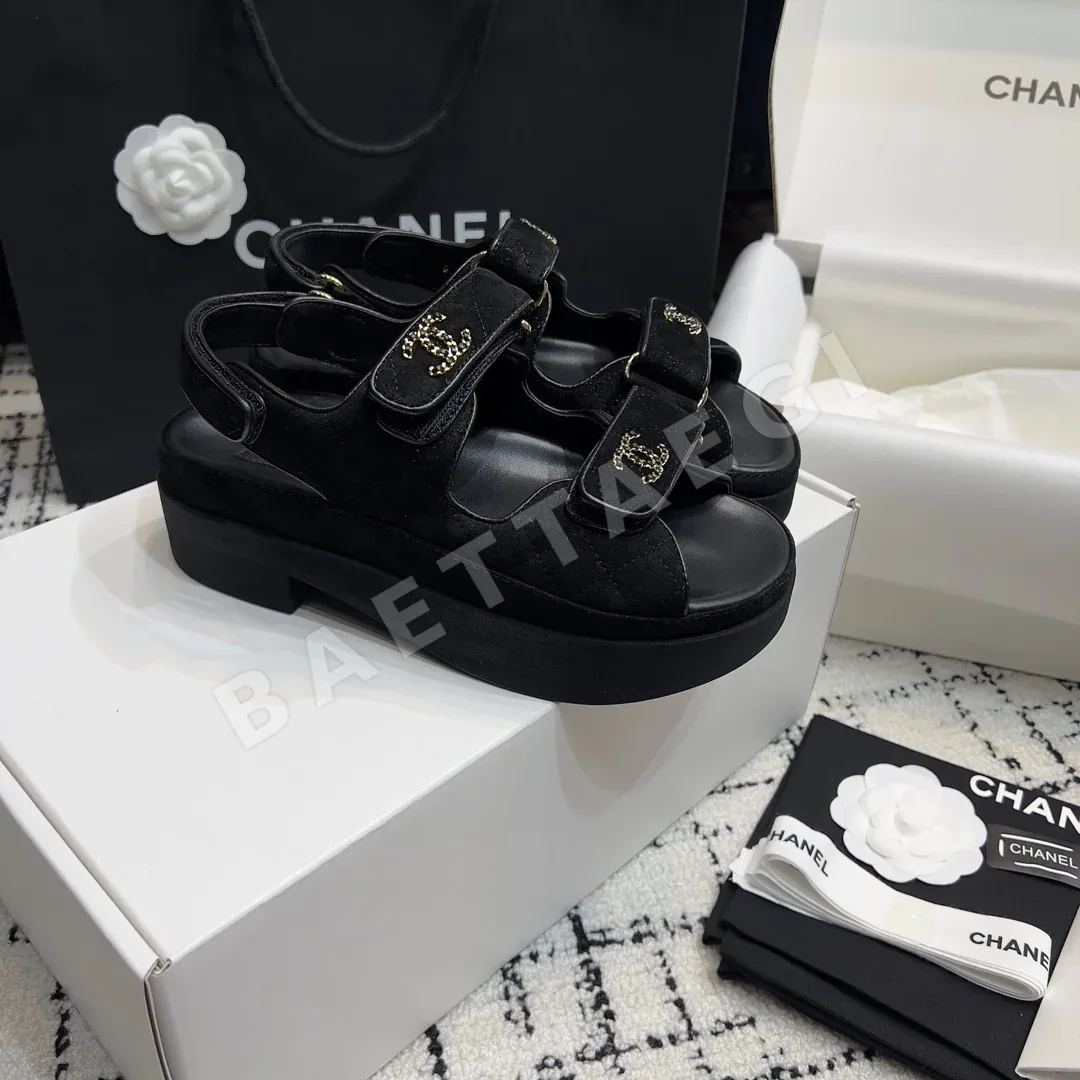 샤넬 플랫폼 벨크로 샌들 94859