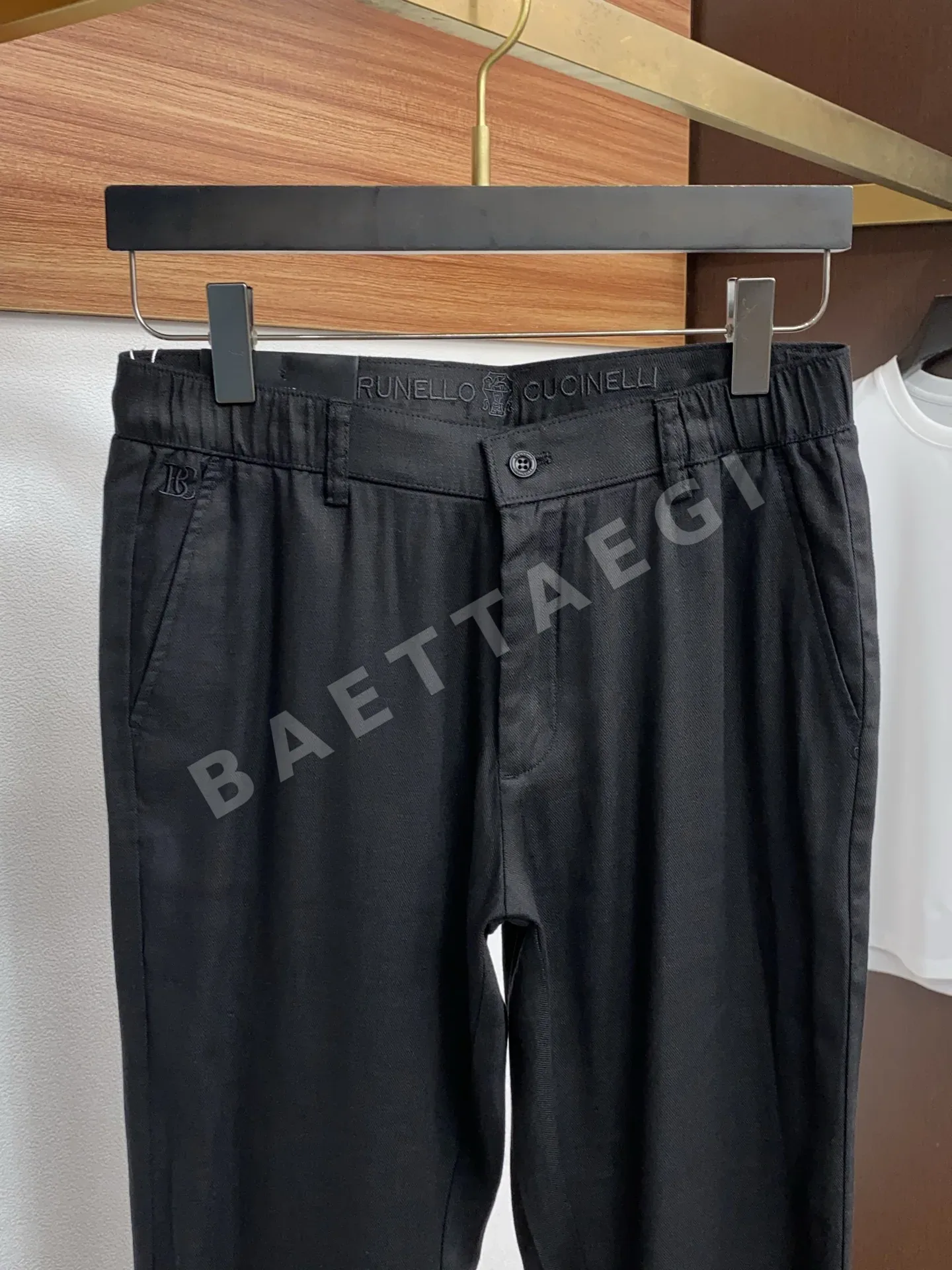 브루넬로쿠치넬리 린넨 코튼 데님 남성 바지 상세 이미지 3