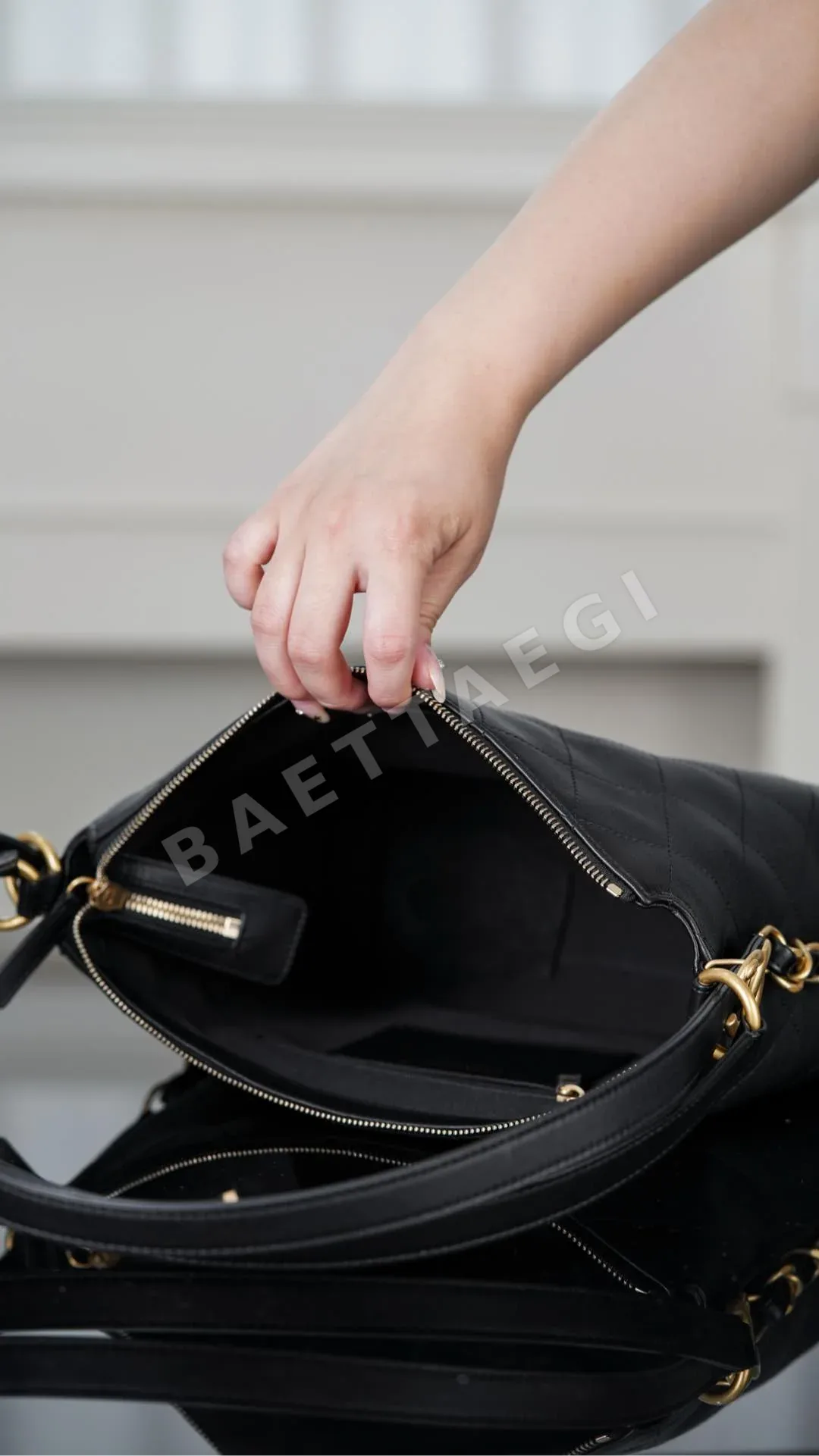 샤넬 초콜릿 송아지가죽 백팩 상세 이미지 8