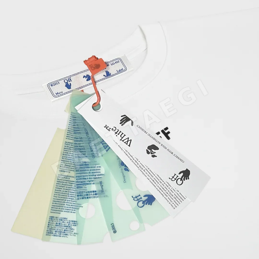 오프화이트 남성 반팔 티셔츠 상세 이미지 3