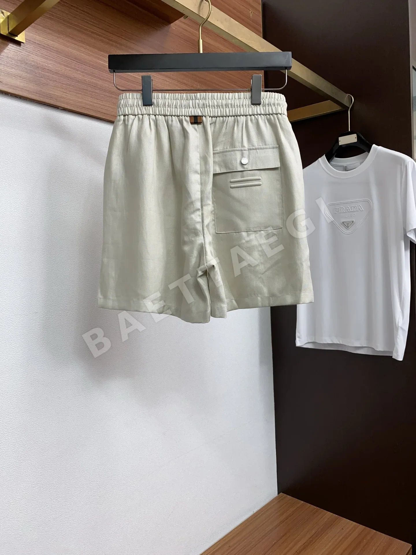 제냐 린넨 코튼 남성 반바지 상세 이미지 9