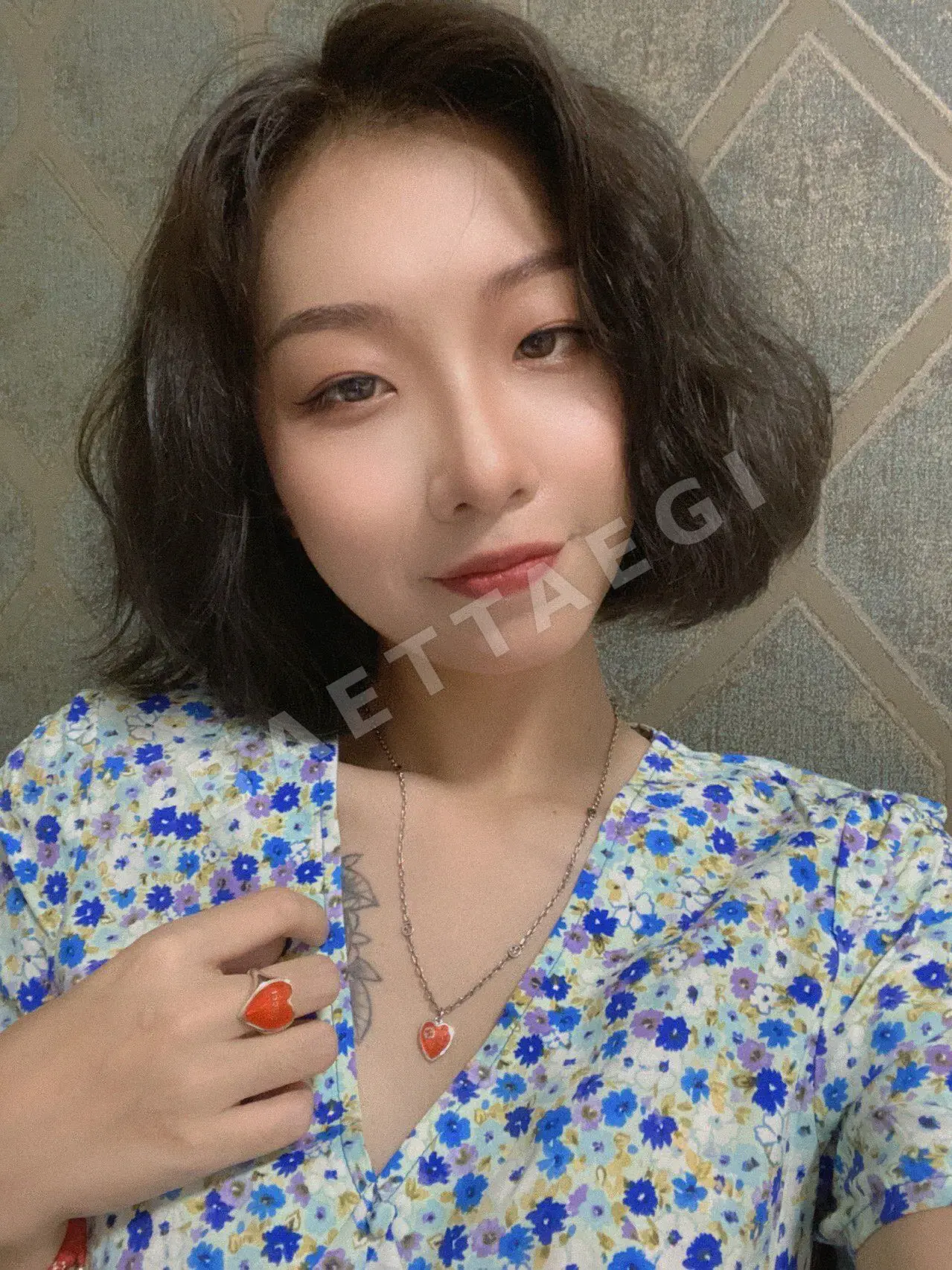 구찌 스털링 실버 에나멜 하트 반지 상세 이미지 2