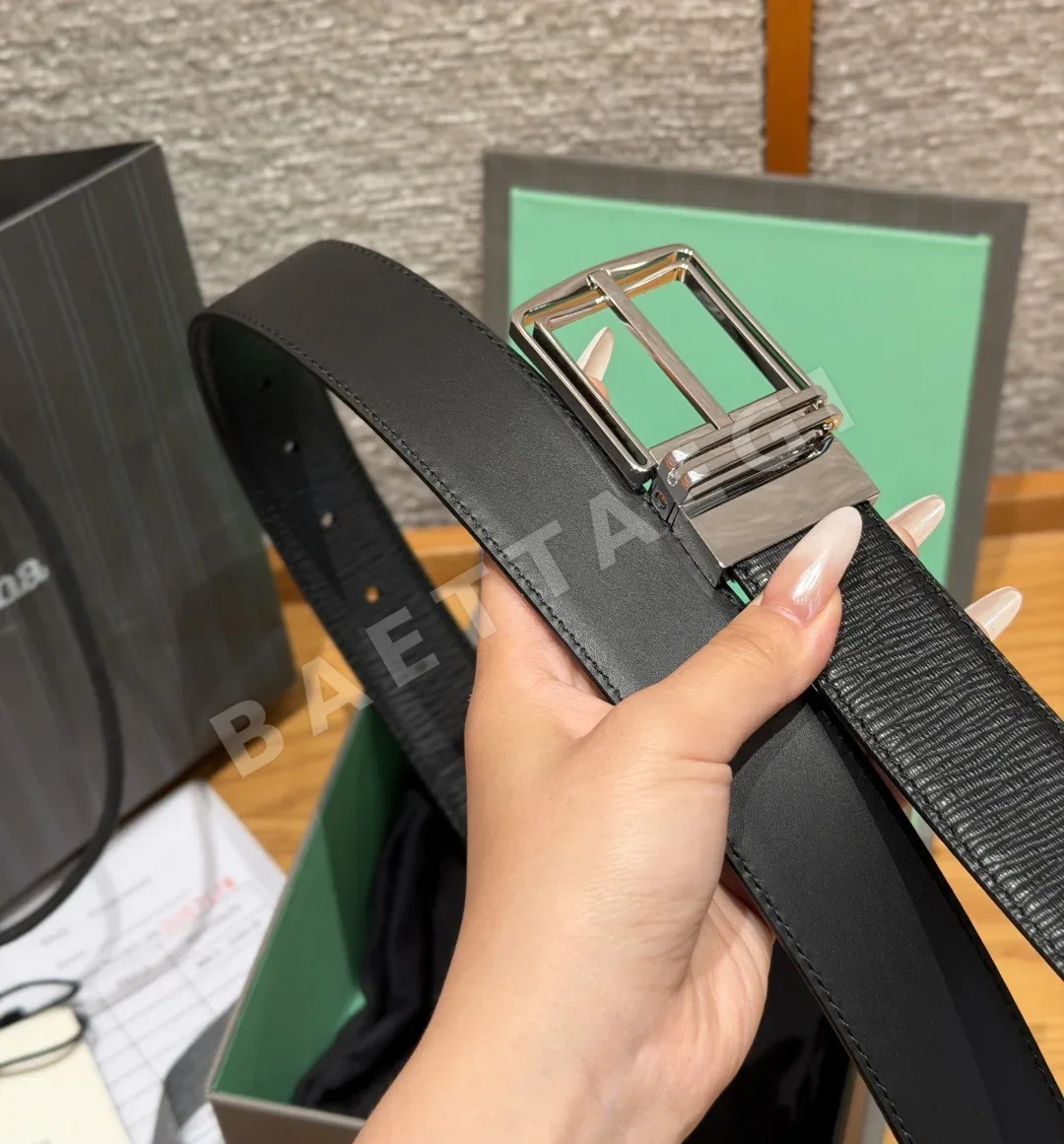 제냐 리버시블 소가죽 남성 벨트 상세 이미지 8