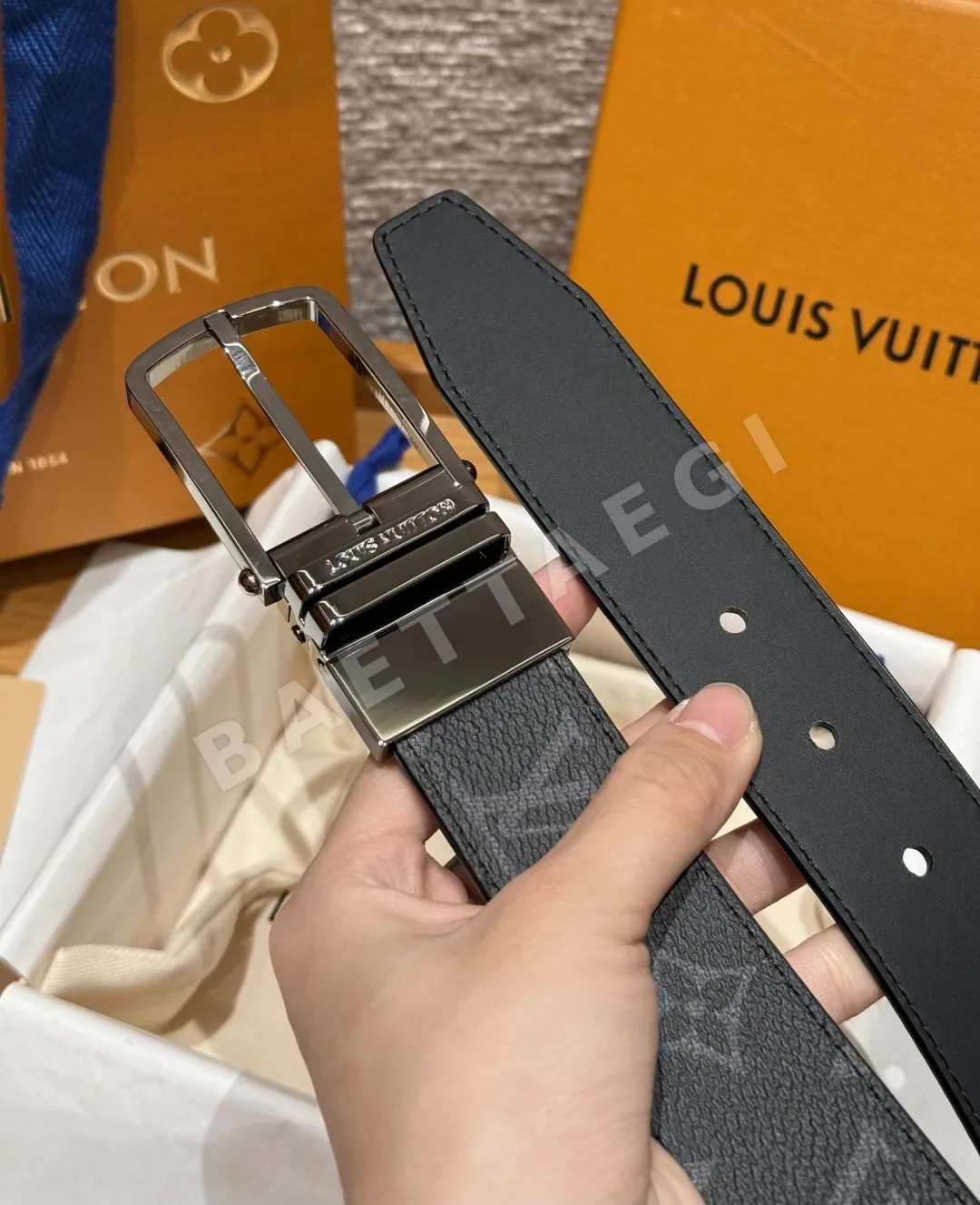 루이비통 JD350 슬림 리버시블 벨트 상세 이미지 6