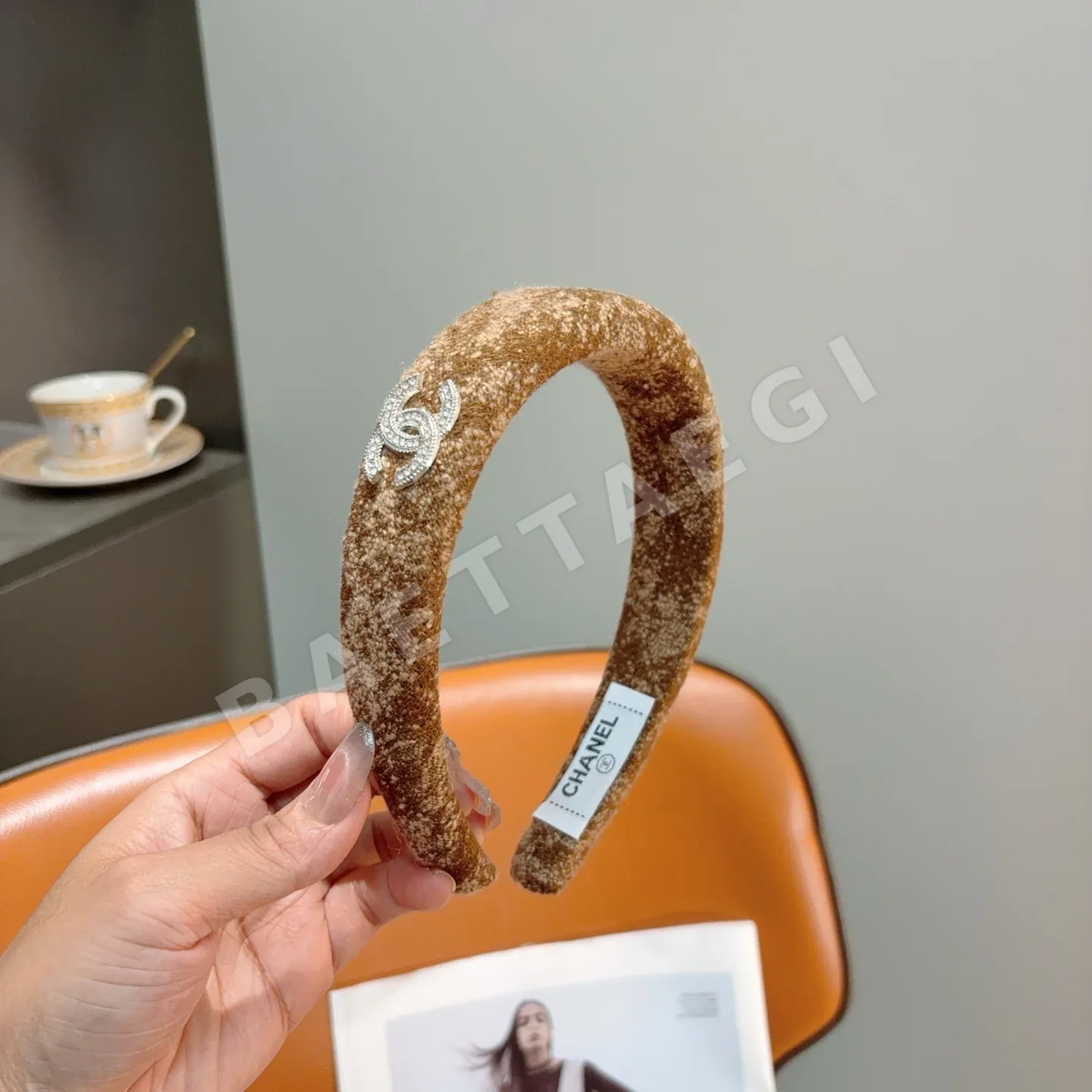 샤넬 레트로 헤어밴드 악세사리 상세 이미지 3