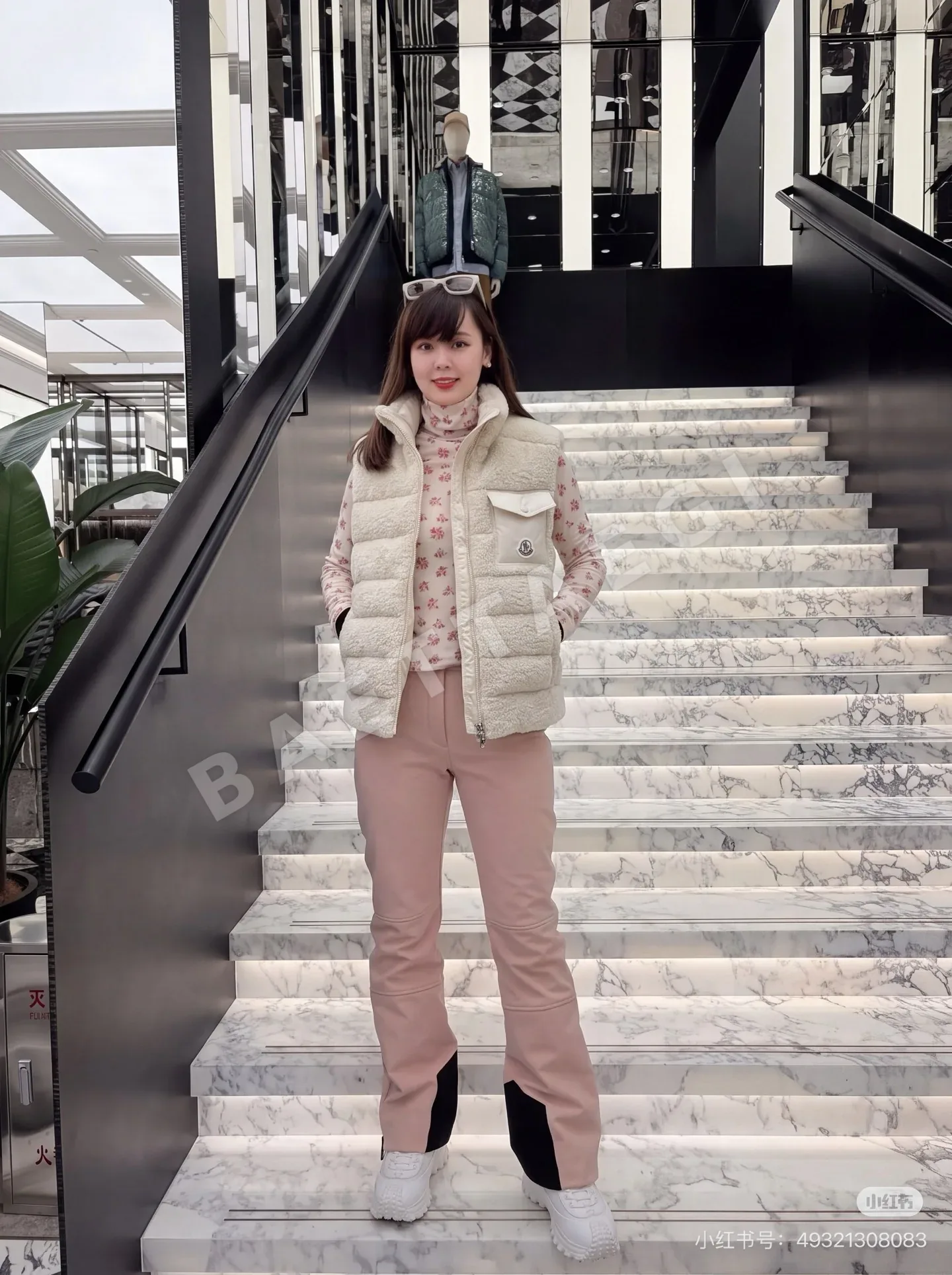 몽클레르 테디 베어 플리스 여성 다운 조끼 상세 이미지 7