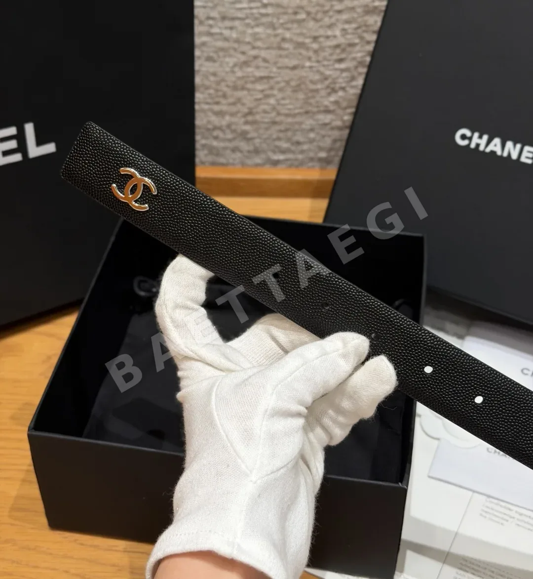 샤넬 오벌 버클 레자 벨트 상세 이미지 5