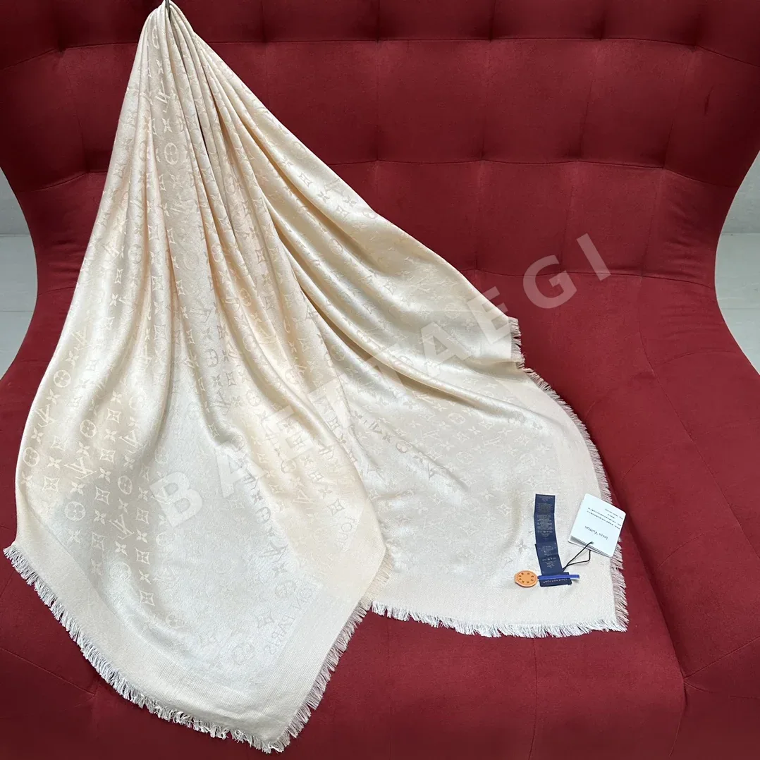 루이비통 멀버리 실크 울 혼방 스카프 상세 이미지 2