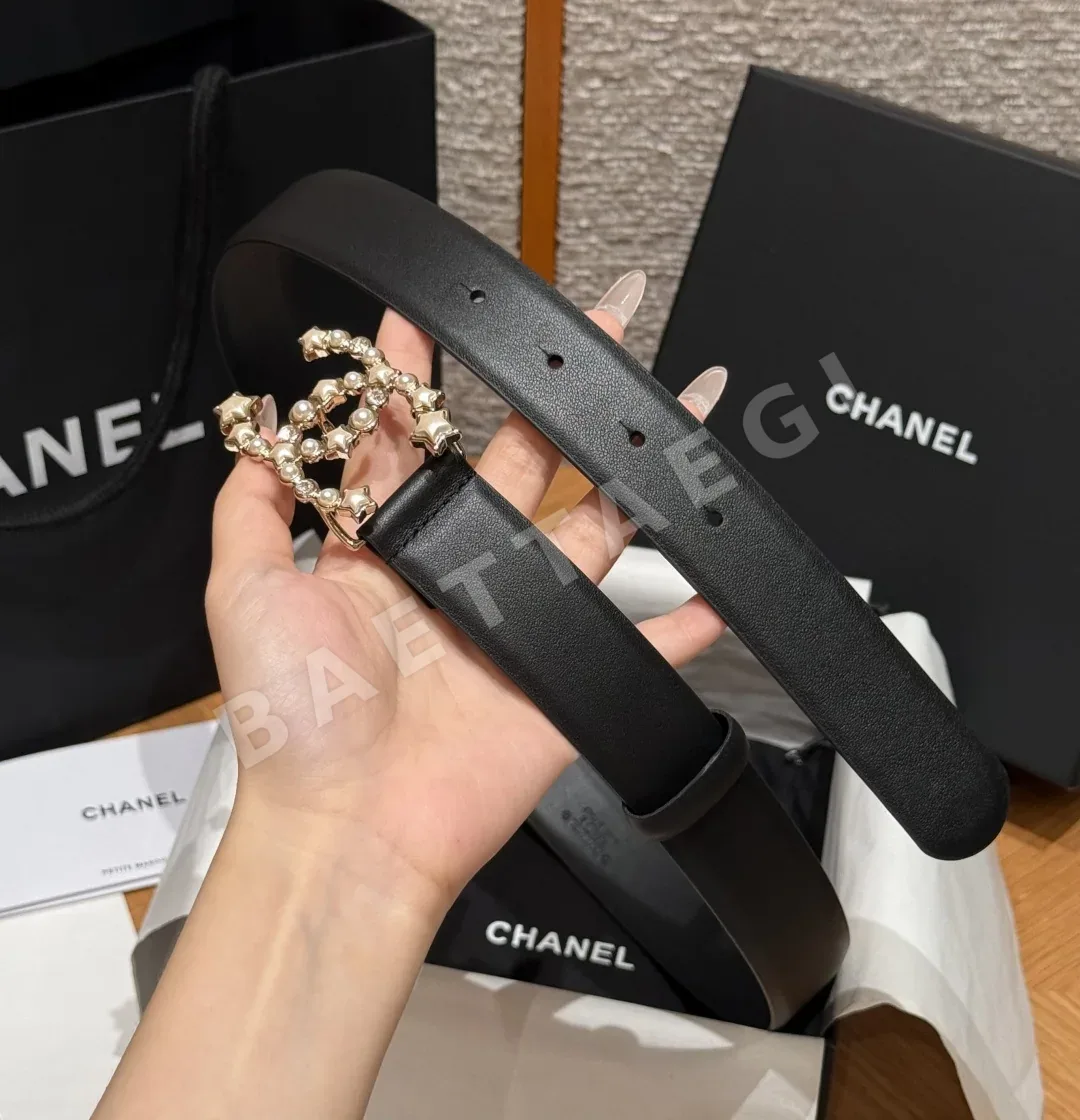 샤넬 클래식 더블 C 가죽 벨트 상세 이미지 4
