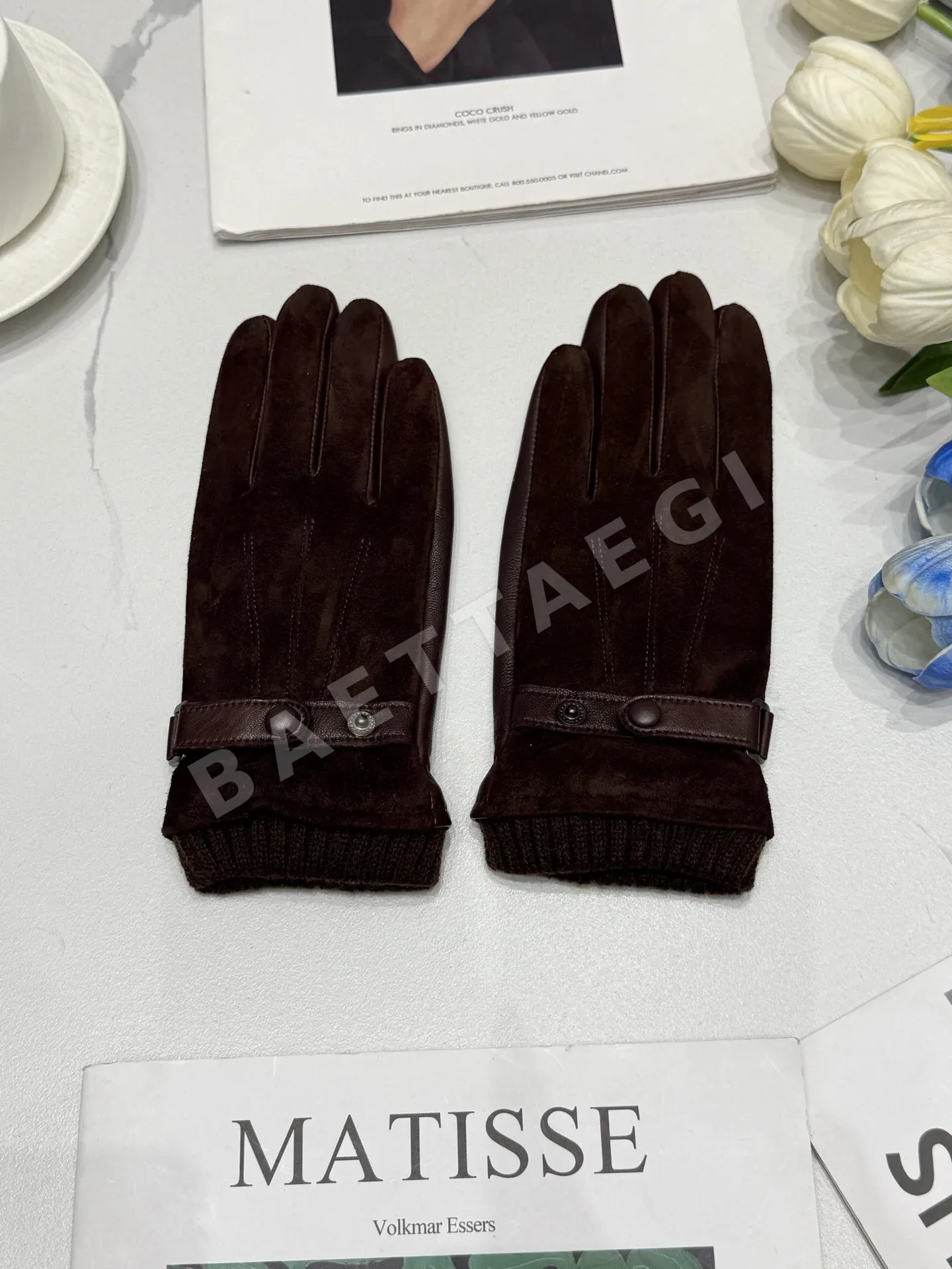 보테가베네타 램스킨 여성 장갑 206438