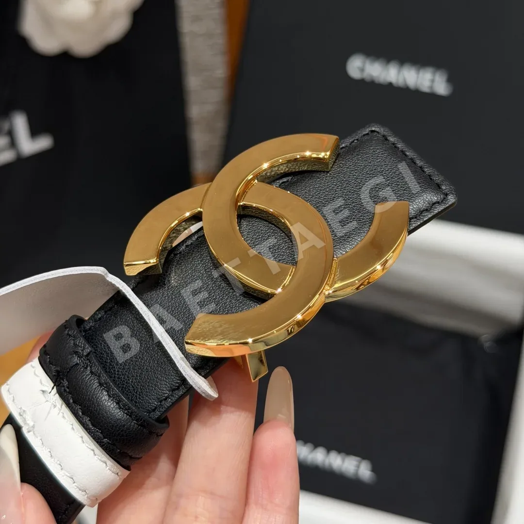 샤넬 더블 C 가죽 벨트 30mm 상세 이미지 6