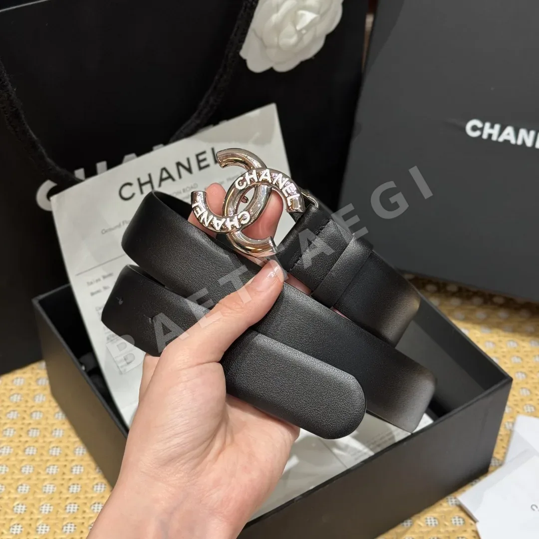 샤넬 CC 버클 가죽 벨트 상세 이미지 2